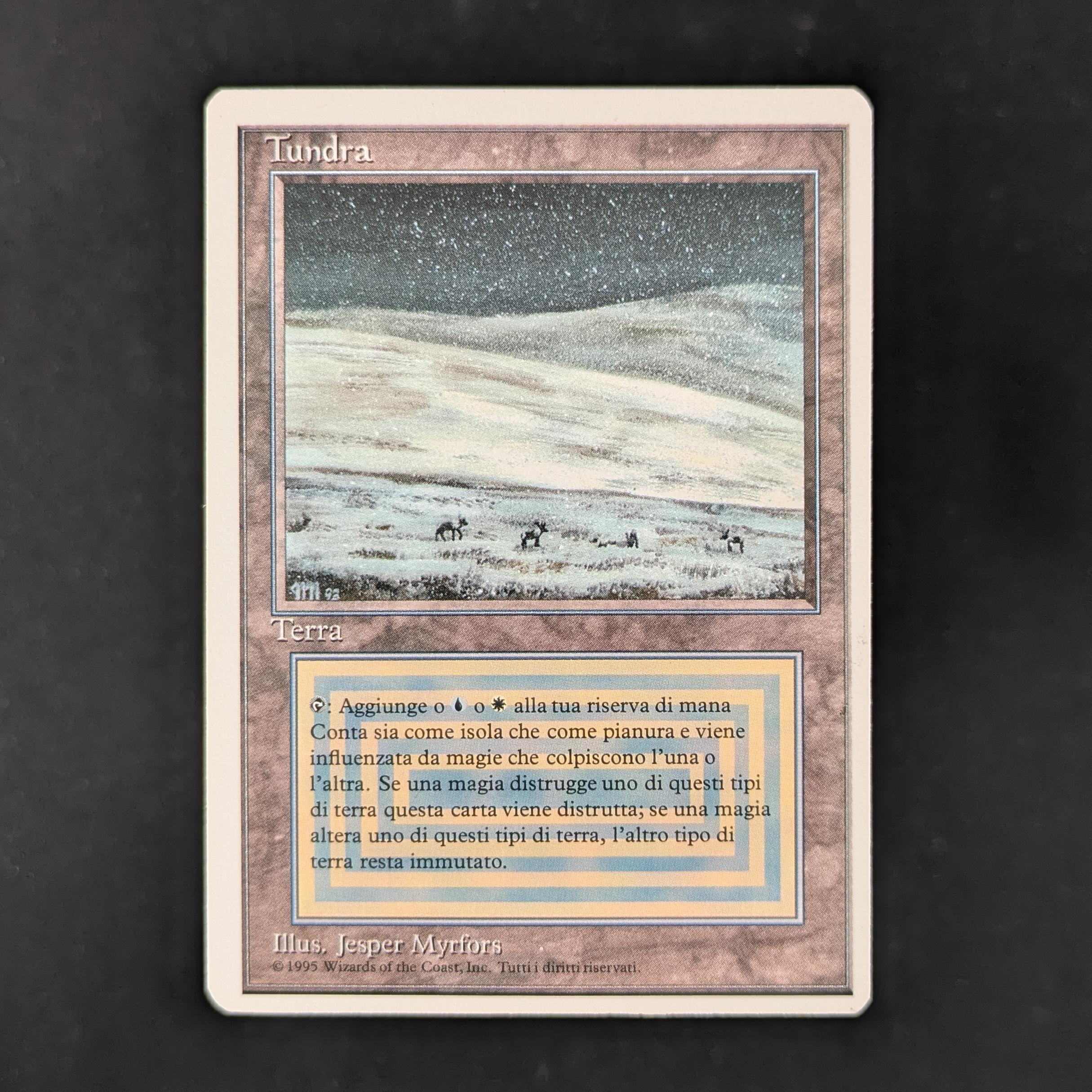 MTG Singles - Tundra - Foreign White Bordered - Italian - GD - PRESSURE MARK - 32214