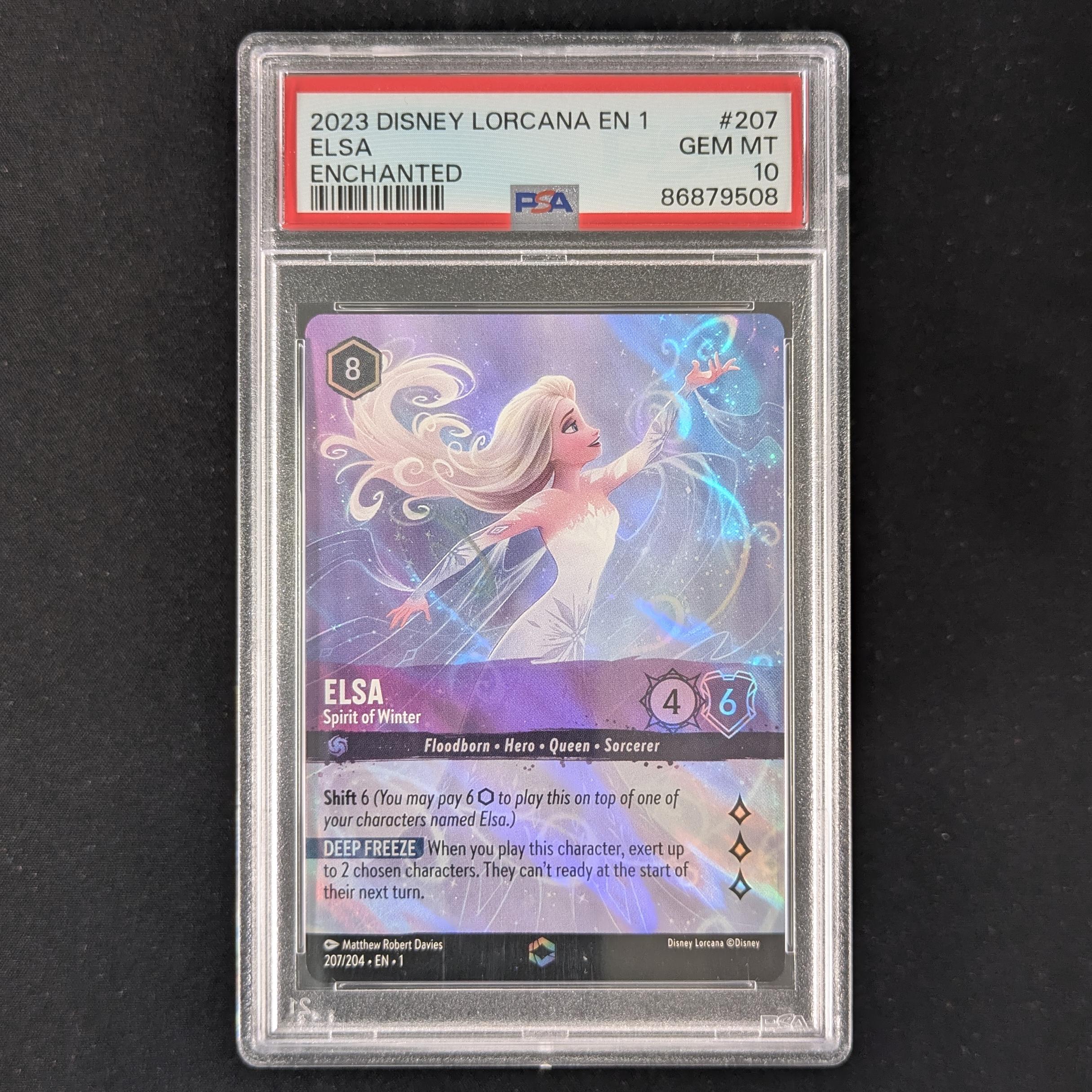 Lorcana Singles - Elsa Spirit of Winter - The First Chapter - PSA 10 -
