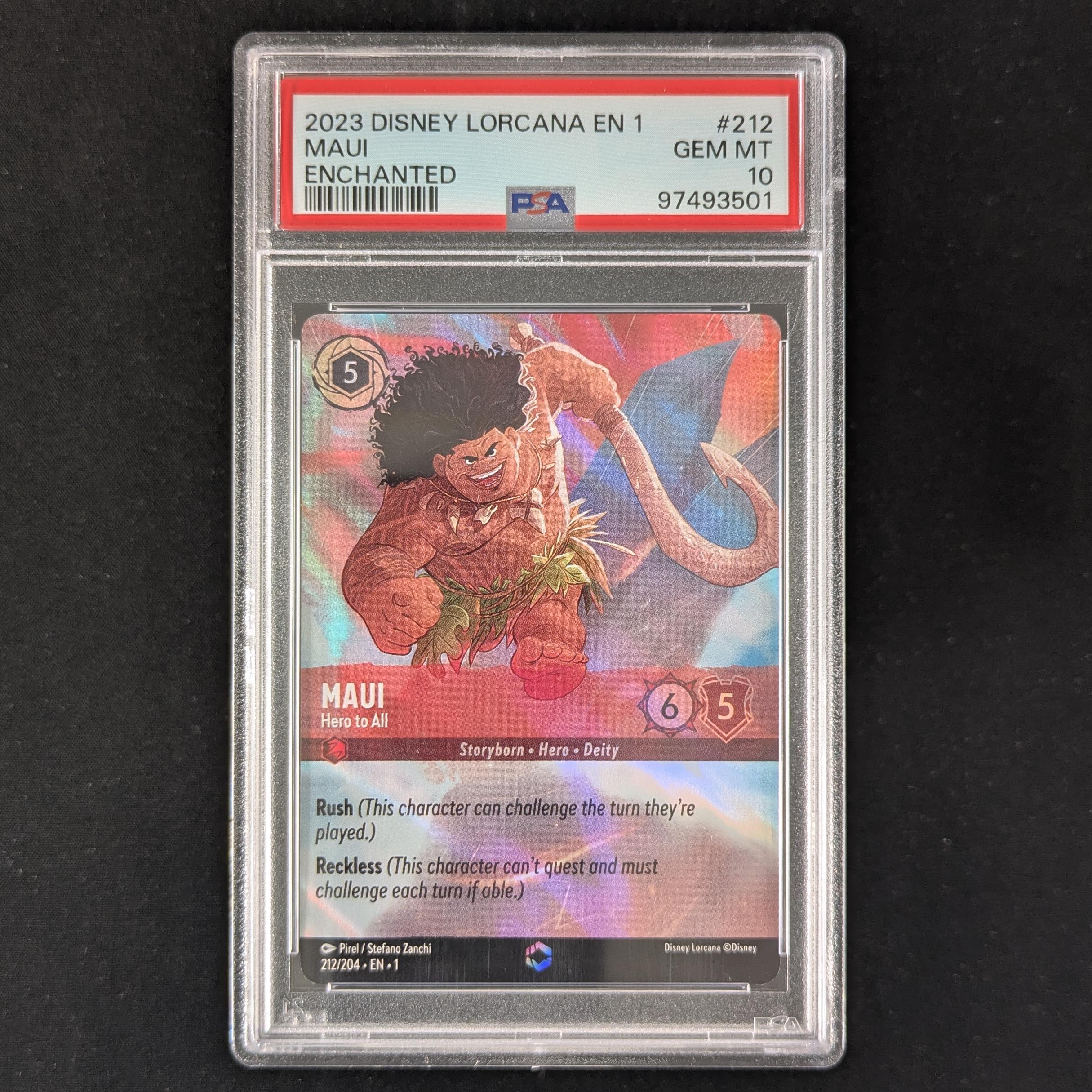 Lorcana Singles - Maui Hero to All - The First Chapter - PSA 10 -
