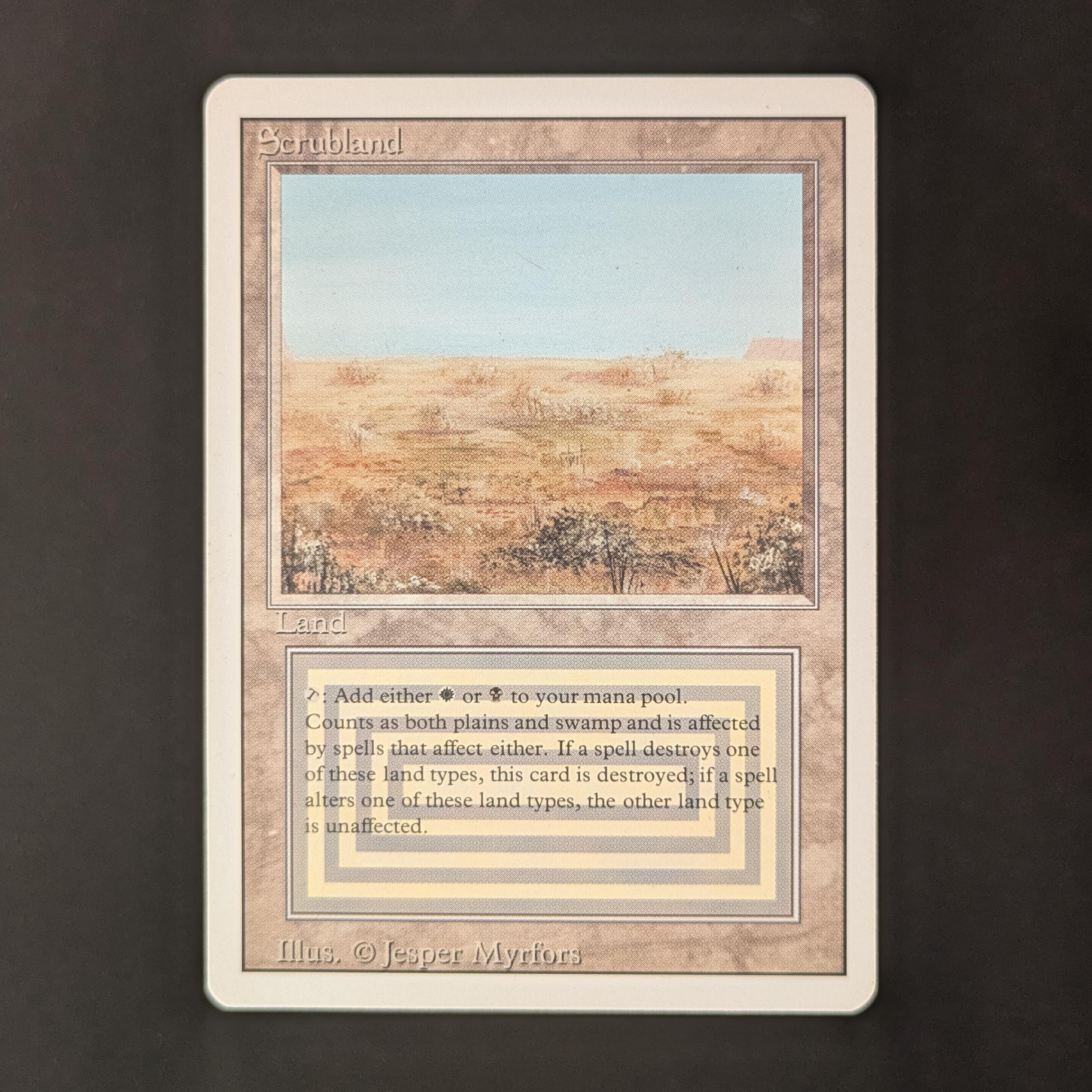 MTG Singles - Scrubland - Revised - EX - 32816