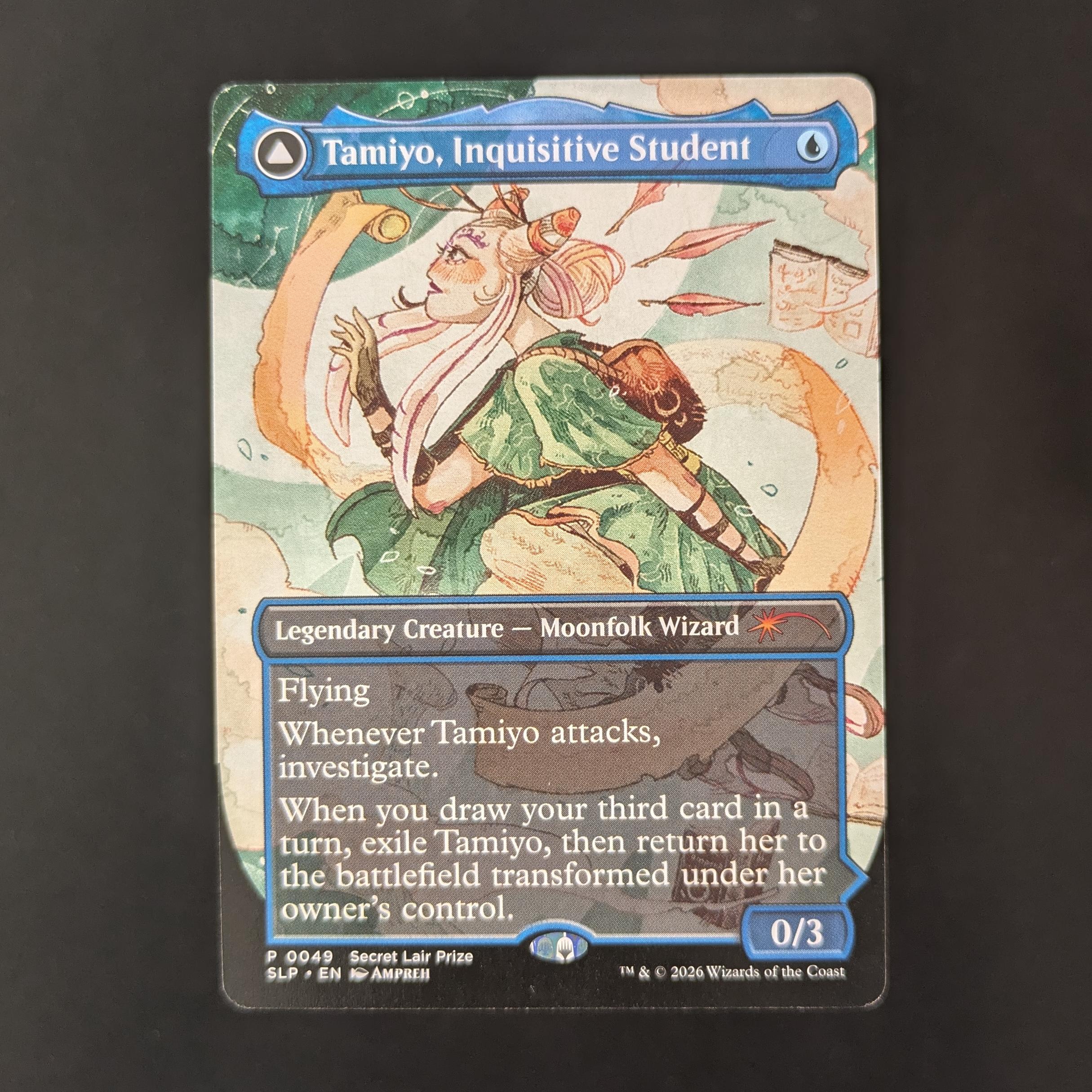 MTG Singles - Tamiyo, Inquisitive Student // Tamiyo, Seasoned Scholar - DCI Promos - NM -