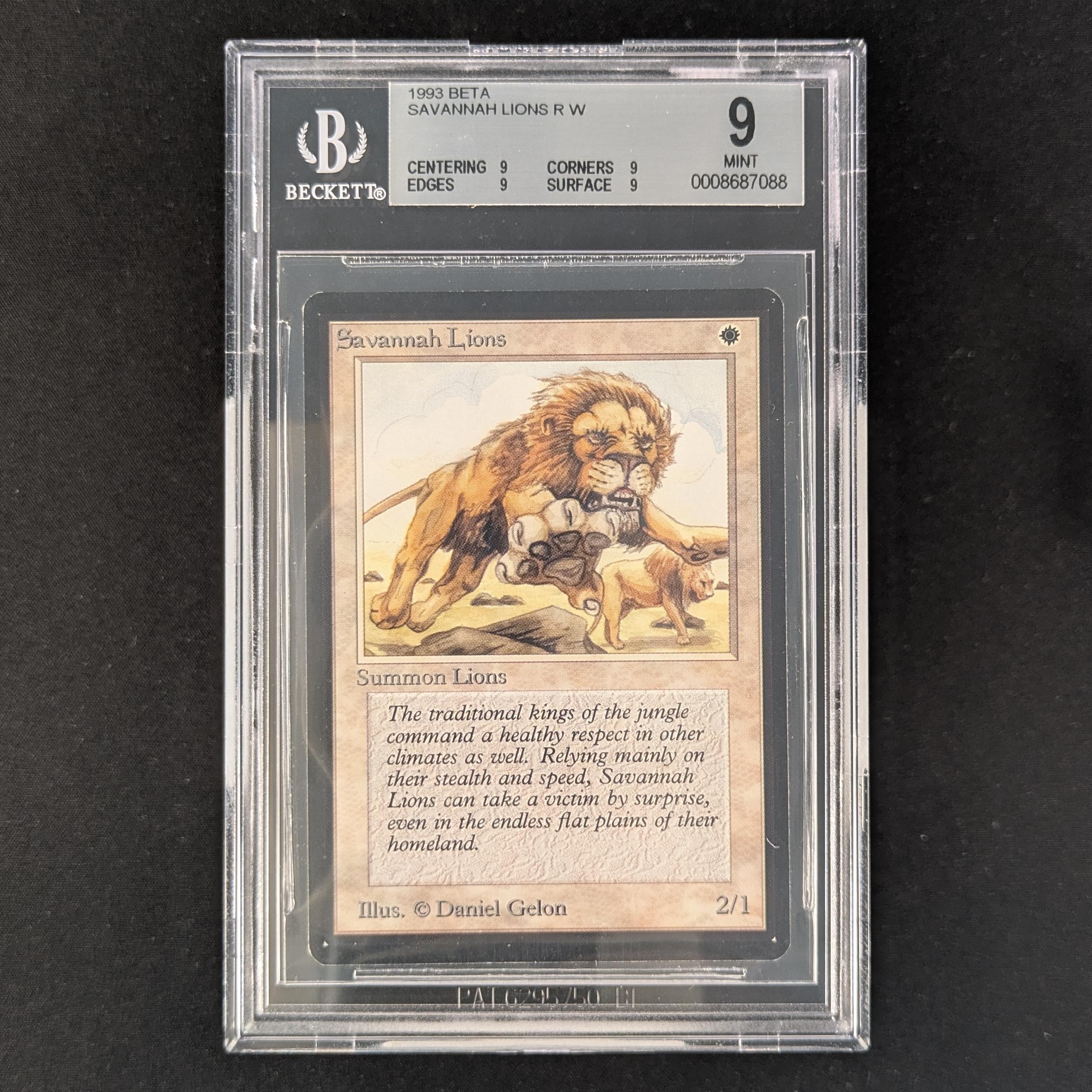 MTG Singles - Savannah Lions - Beta - BGS 9 -