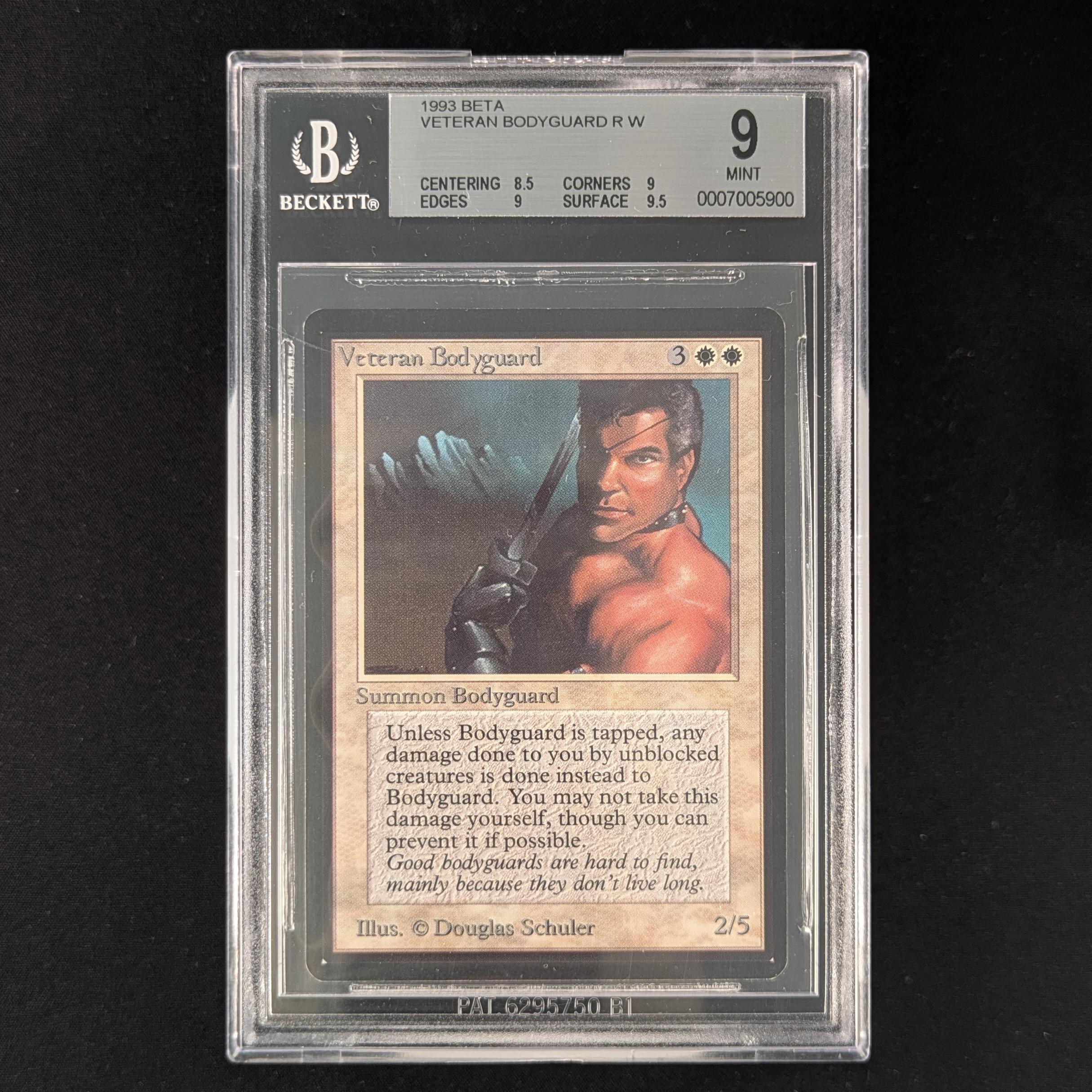 MTG Singles - Veteran Bodyguard - Beta - BGS 9 -