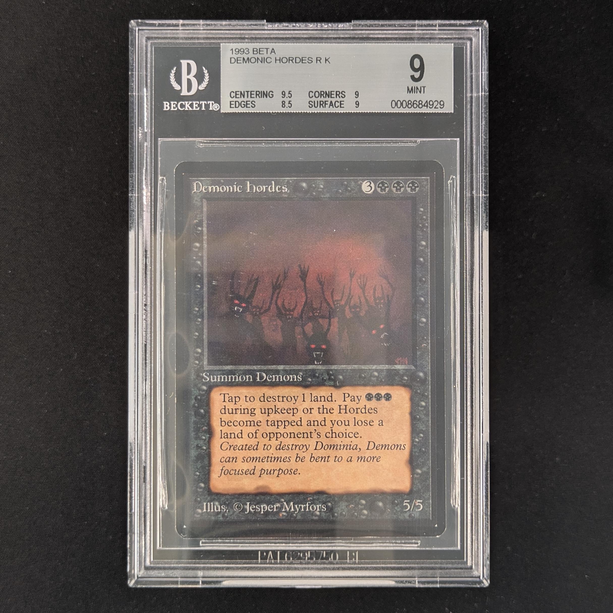 MTG Singles - Demonic Hordes - Beta - BGS 9 -