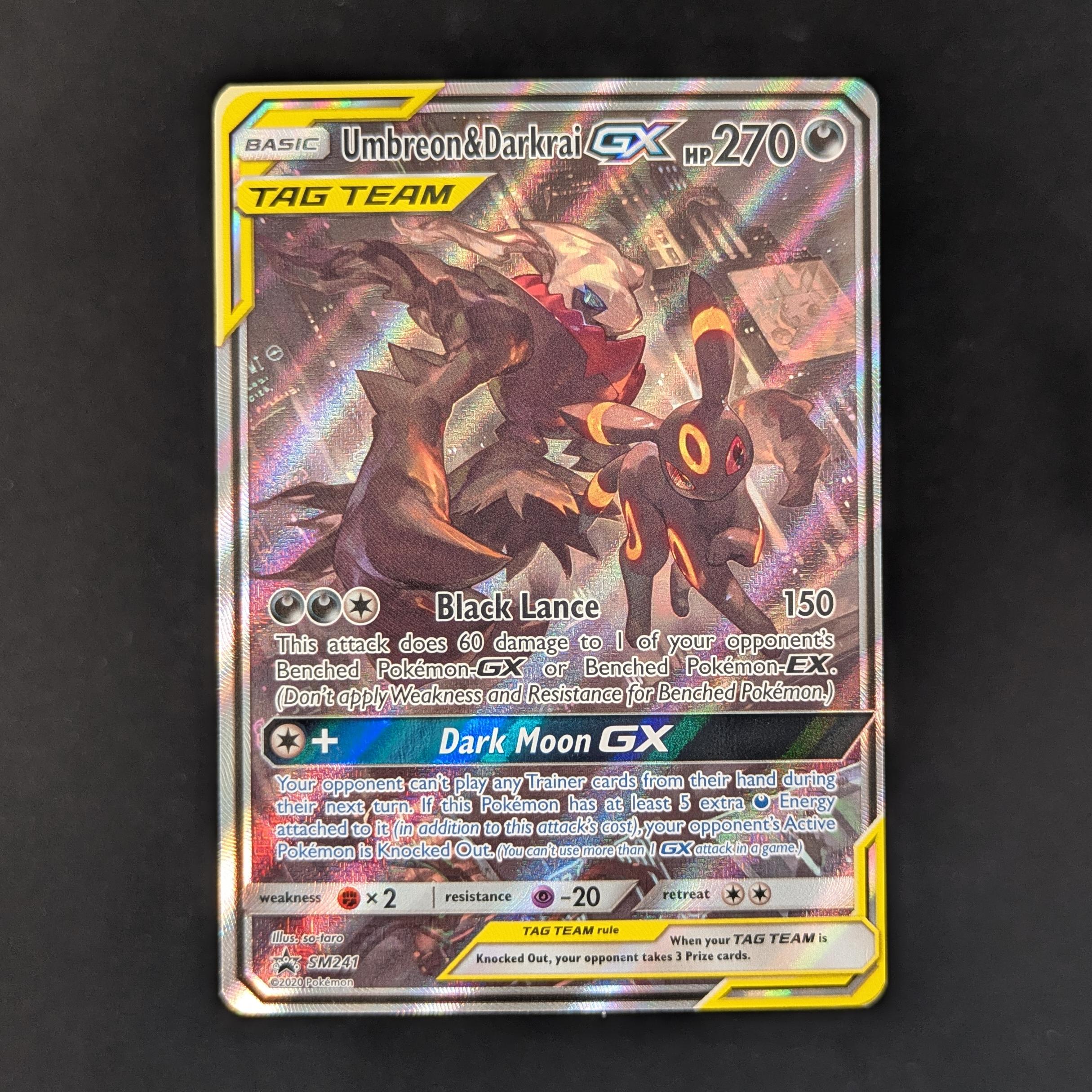 Umbreon & Darkrai GX (SM 241) - SM Black Star Promos - English - NM