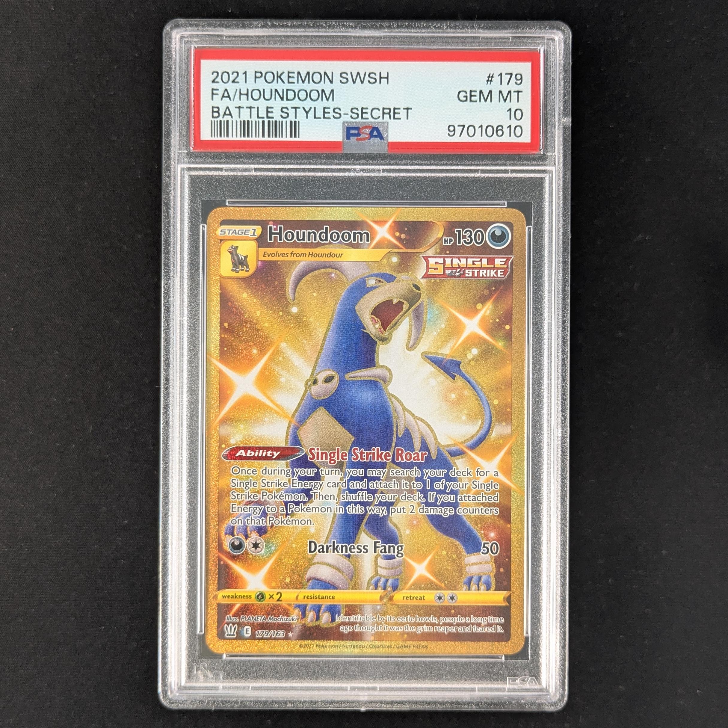 PTCG Singles - Houndoom (BST 179) - Battle Styles - PSA 10 -