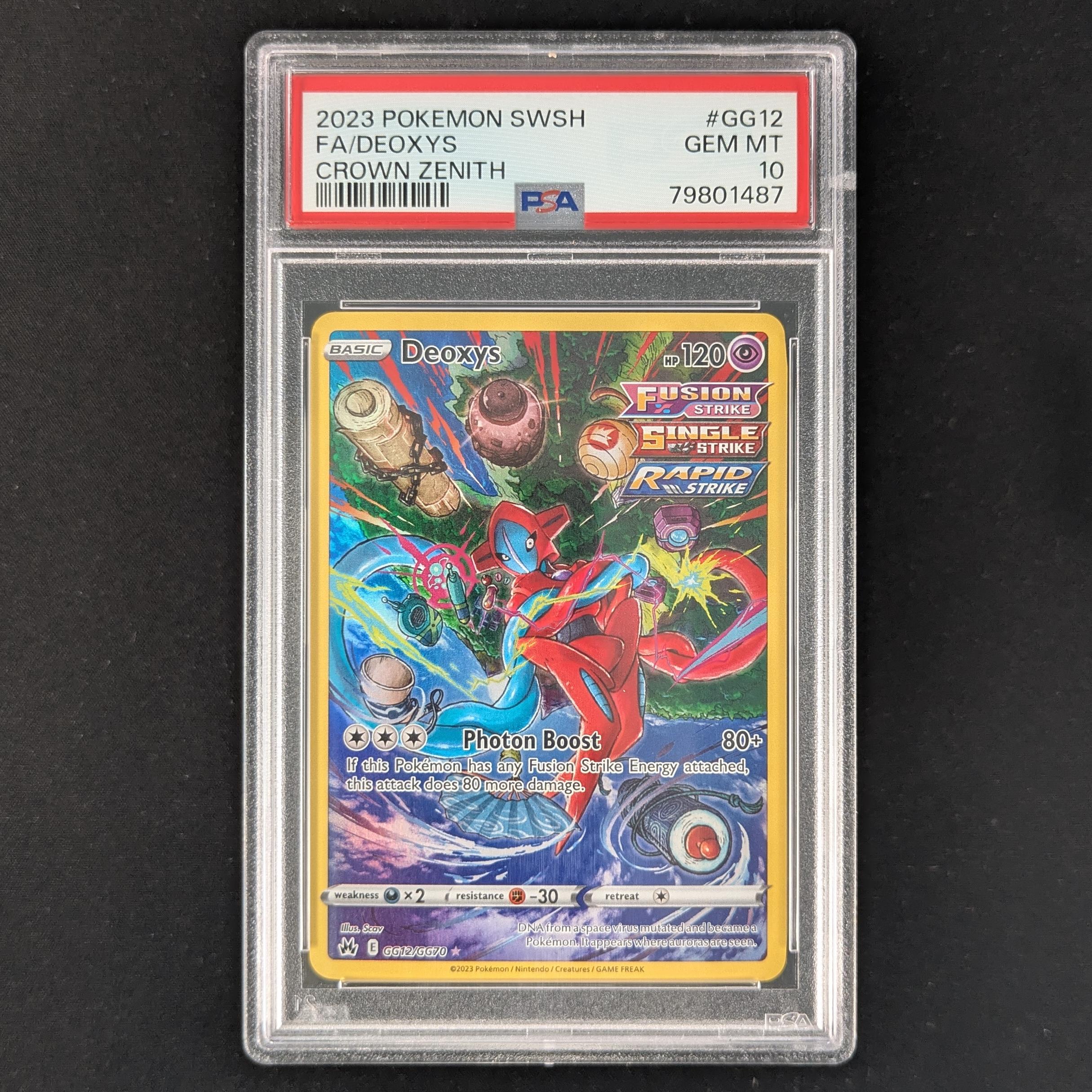 PTCG Singles - Deoxys (CRZ GG12) - Crown Zenith - PSA 10 -