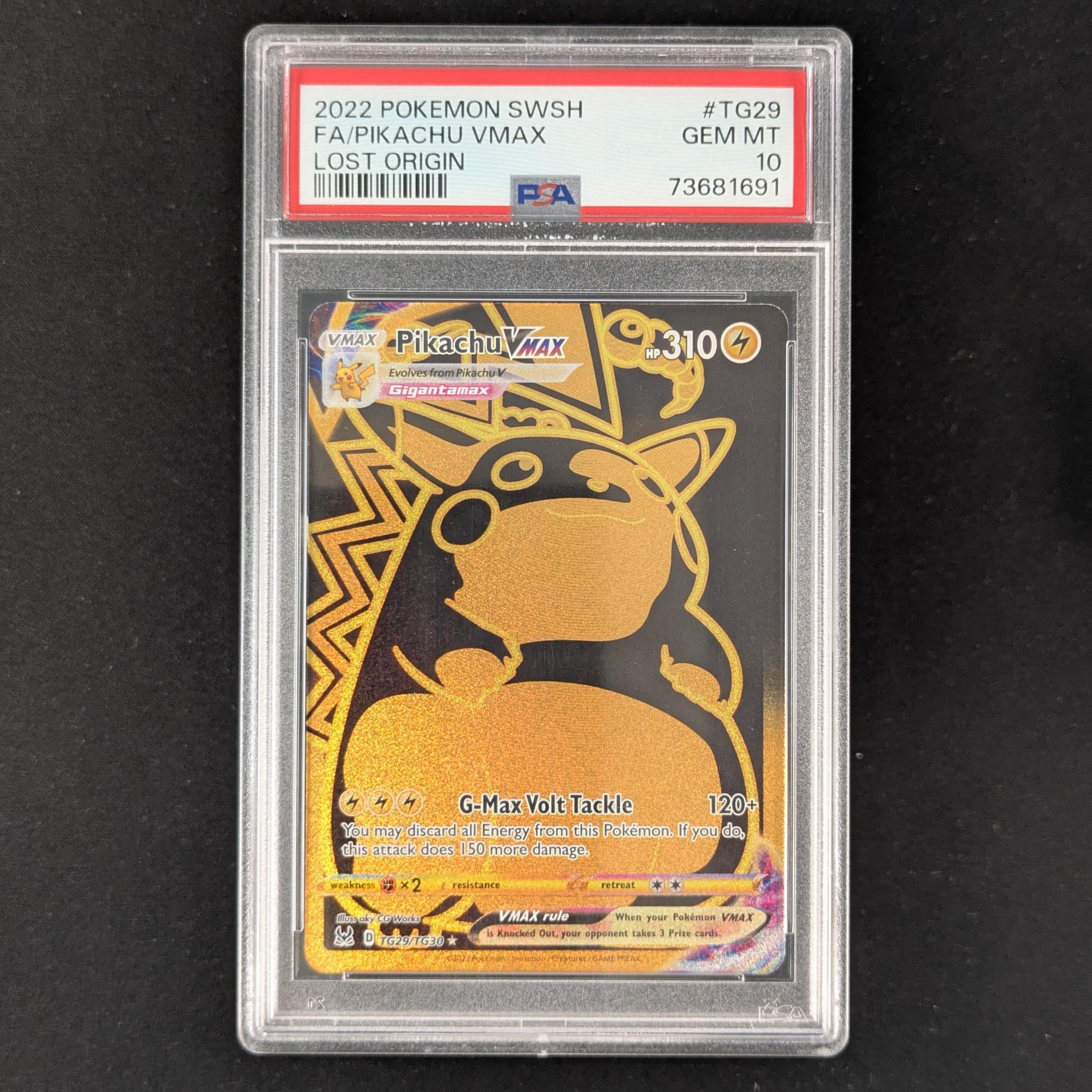 PTCG Singles - Pikachu VMAX (LOR TG29) - Lost Origin - PSA 10 -