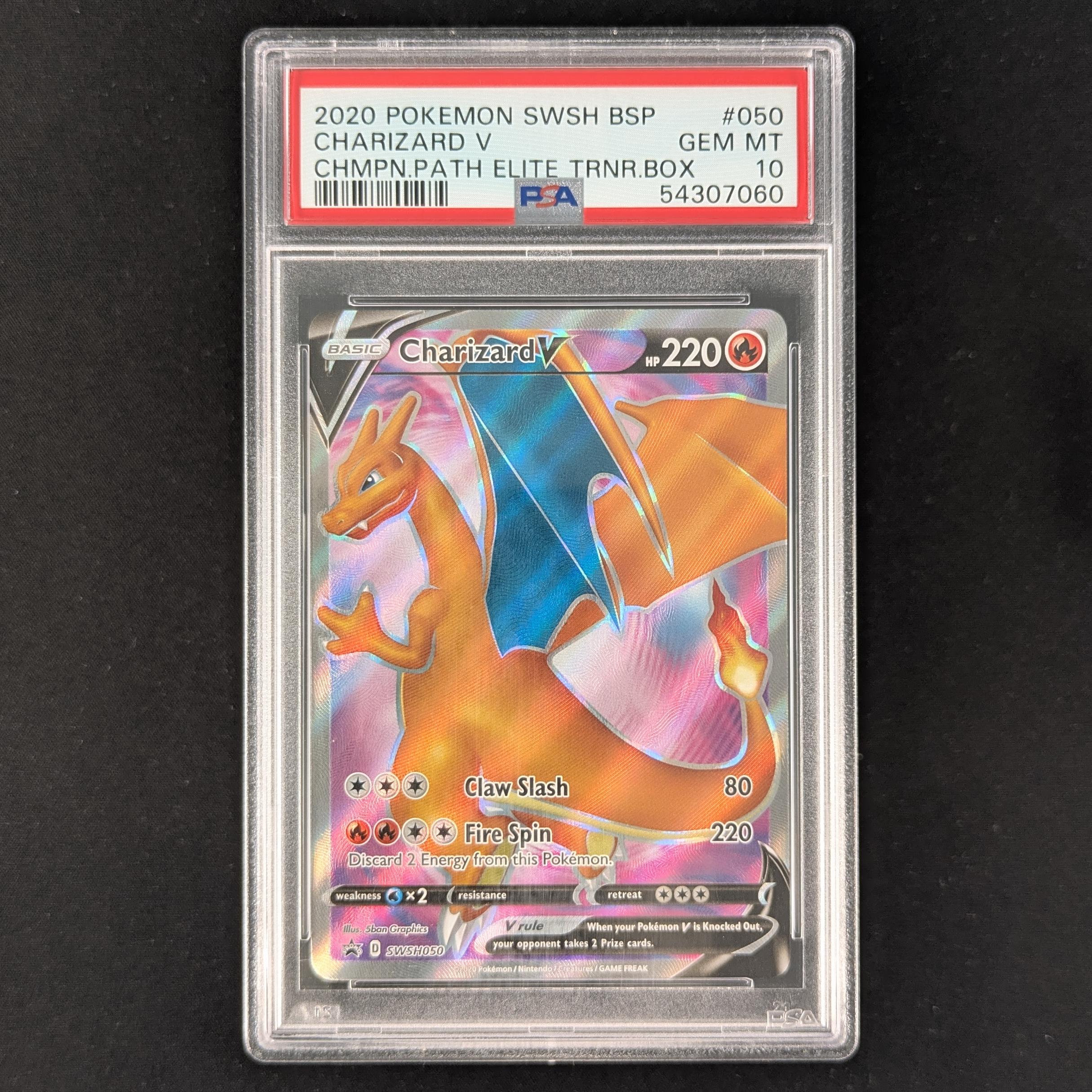 PTCG Singles - Charizard V (SWSH 050) - SWSH Black Star Promos - PSA 10 -