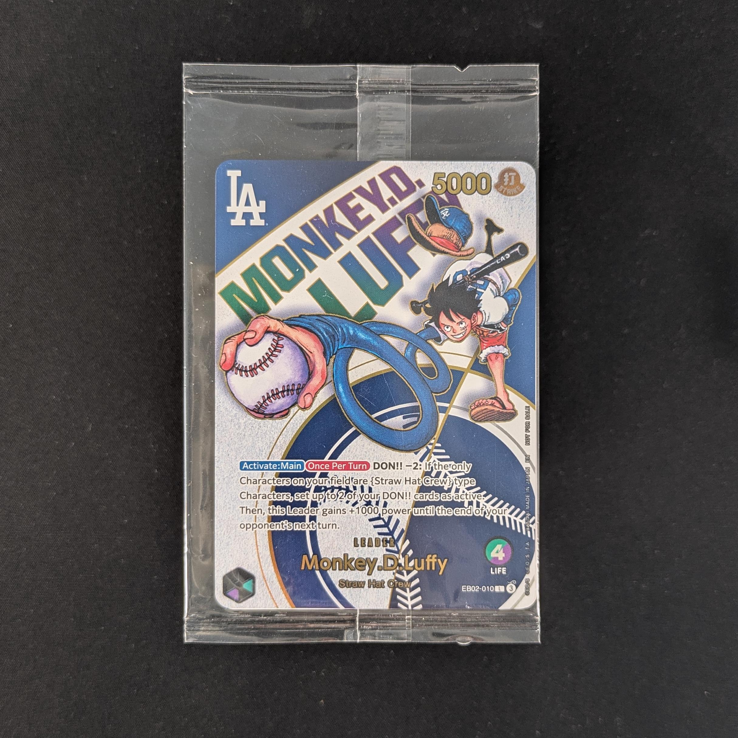 Monkey.D.Luffy (EB02-010) - Dodgers x One Piece Promo - NM