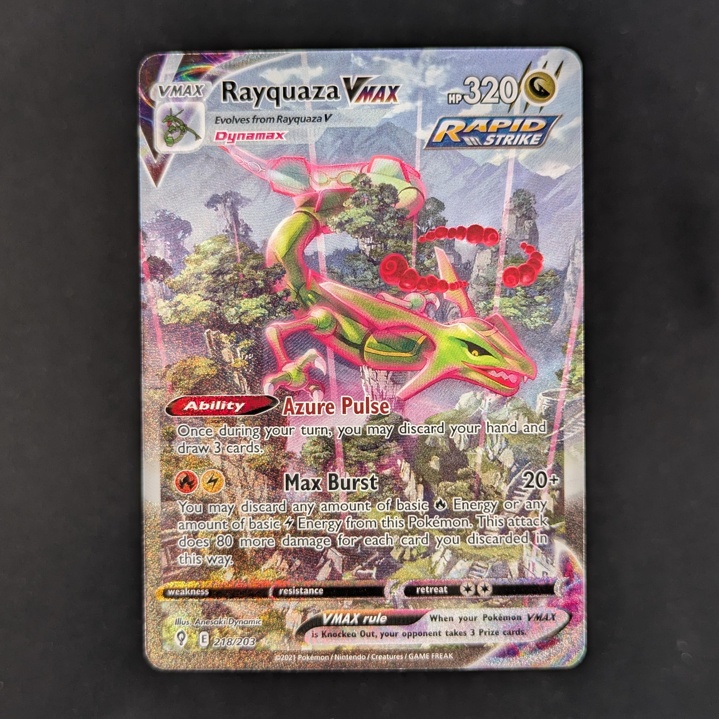 Rayquaza VMAX (EVS 218) - Evolving Skies - English - NM