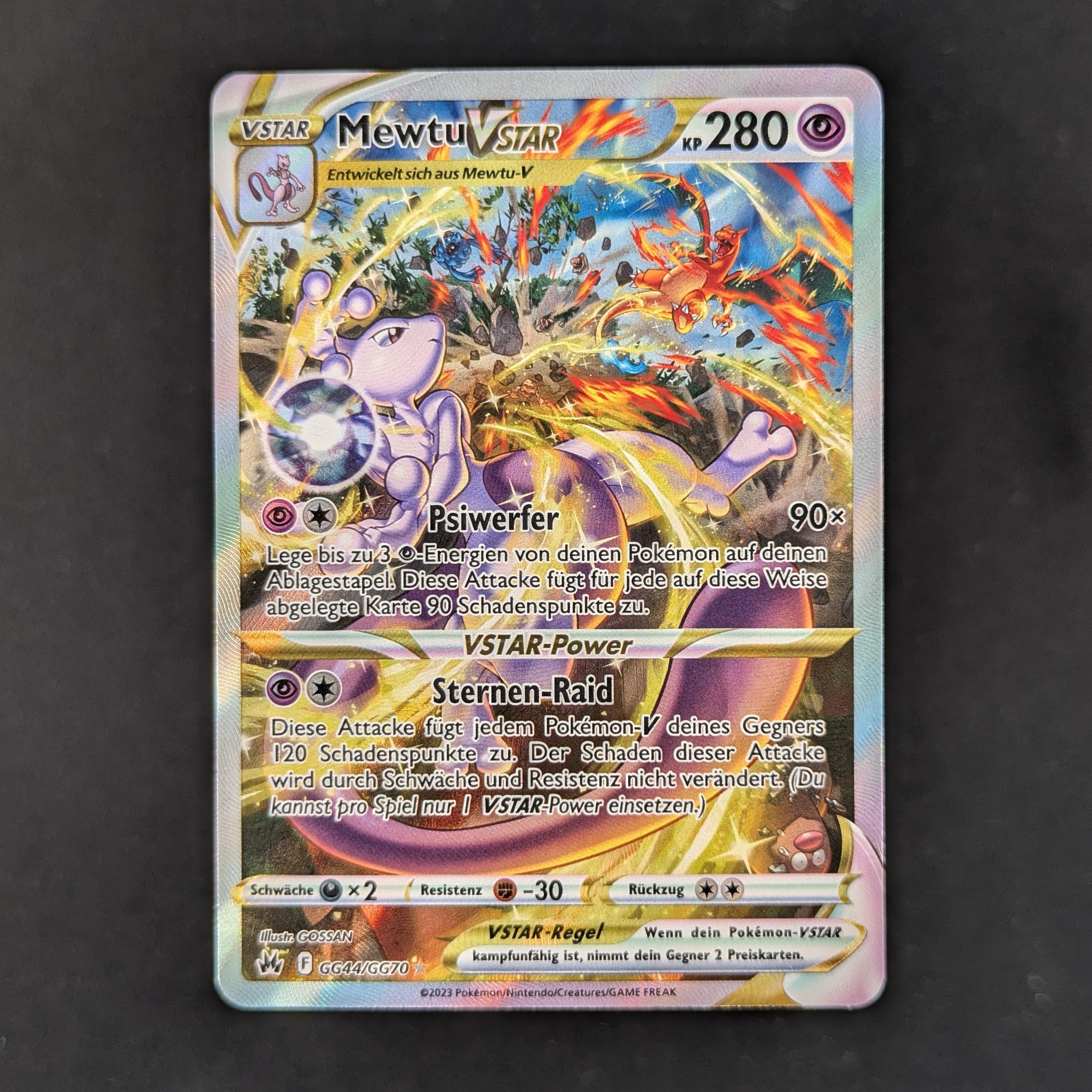 PTCG Singles - Mewtwo VSTAR (CRZ GG44) - Crown Zenith - NM -