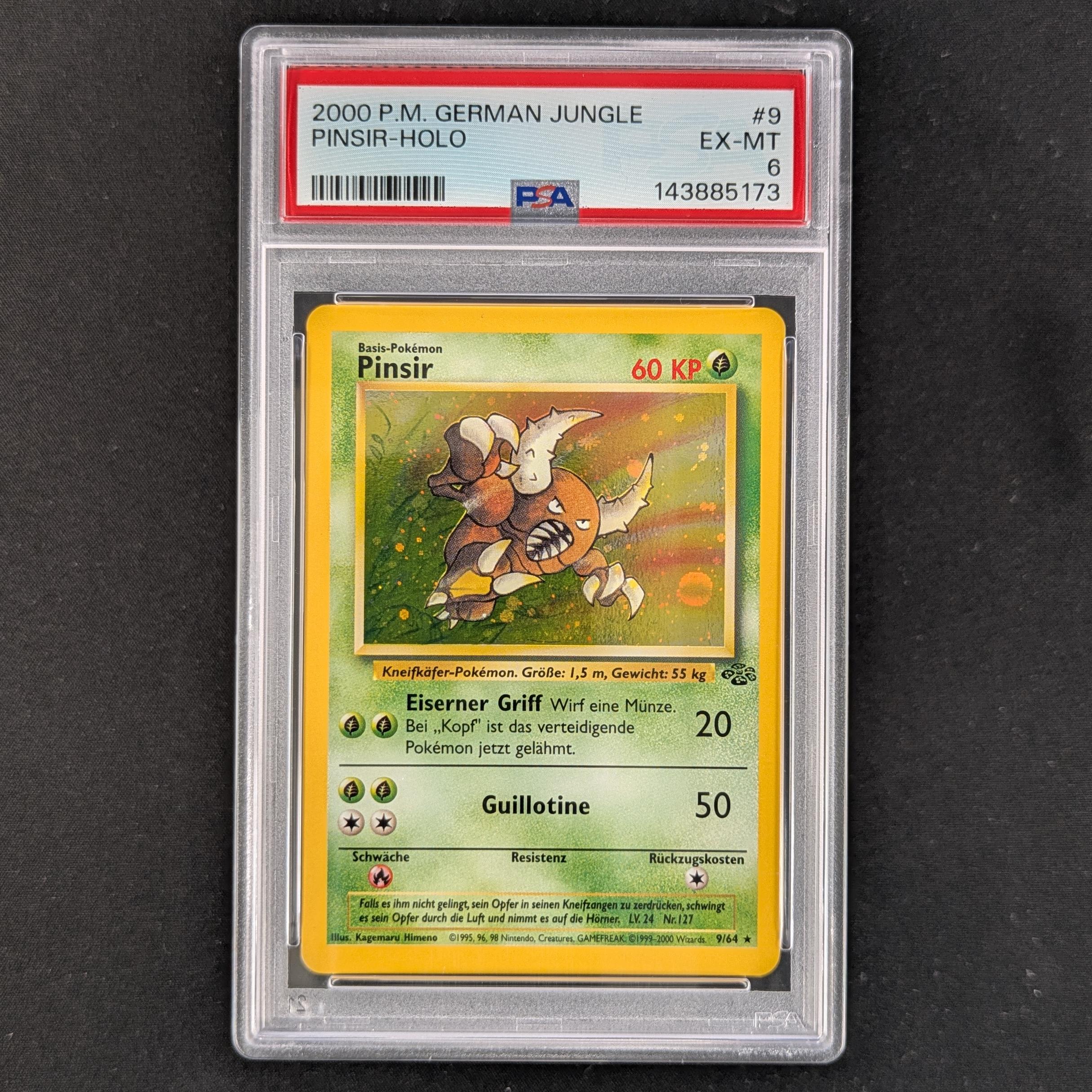 PTCG Singles - Pinsir (JU 9) - Jungle - PSA 6 -