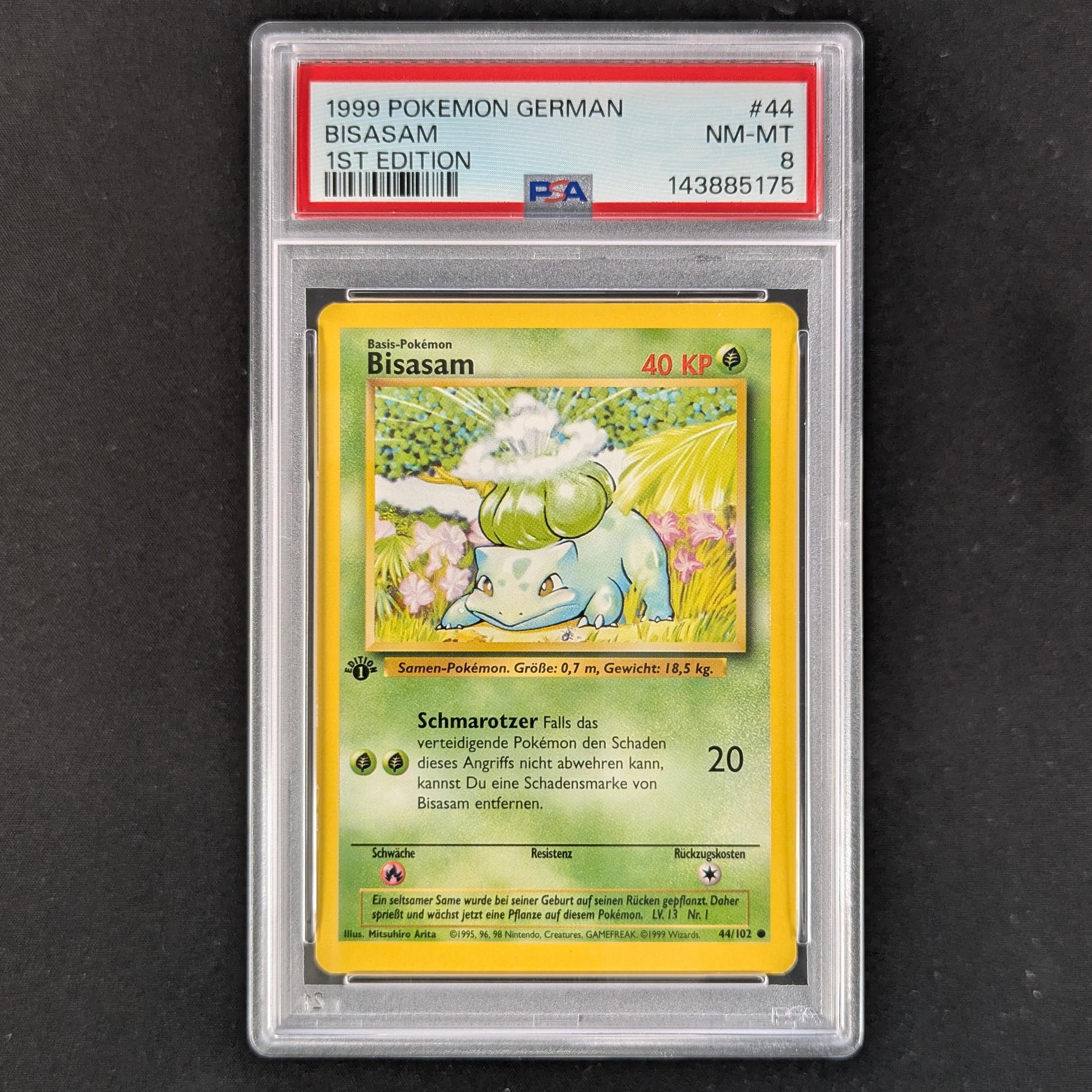 PTCG Singles - Bulbasaur (BS 44) - Base Set - PSA 8 - First -