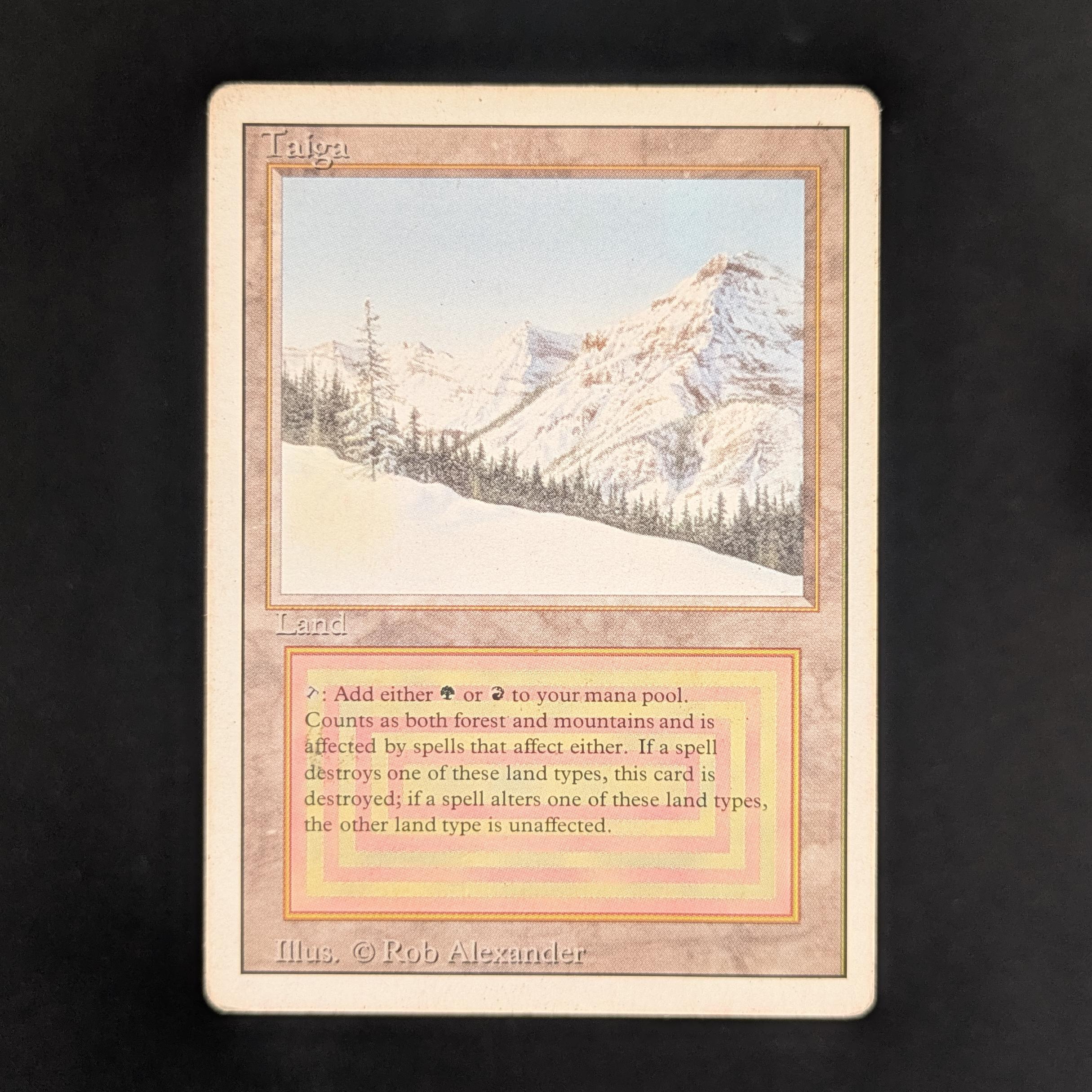 MTG Singles - Taiga - Revised - PO - WATER DAMAGE - 33241