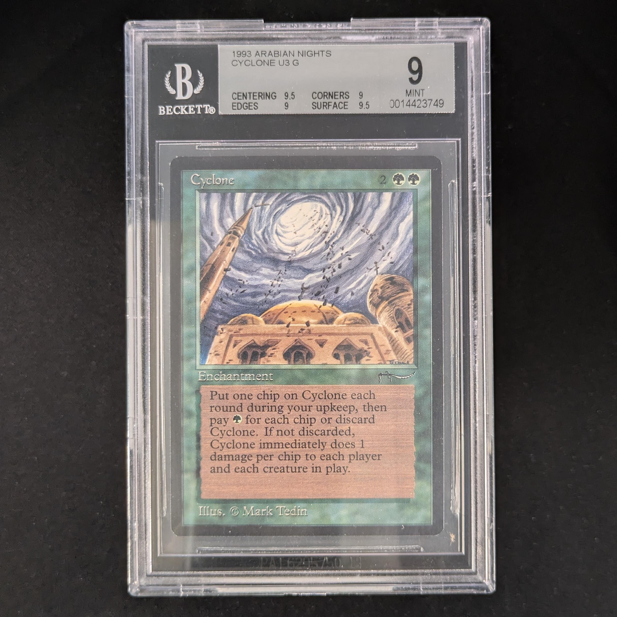 MTG Singles - Cyclone - Arabian Nights - BGS 9 -