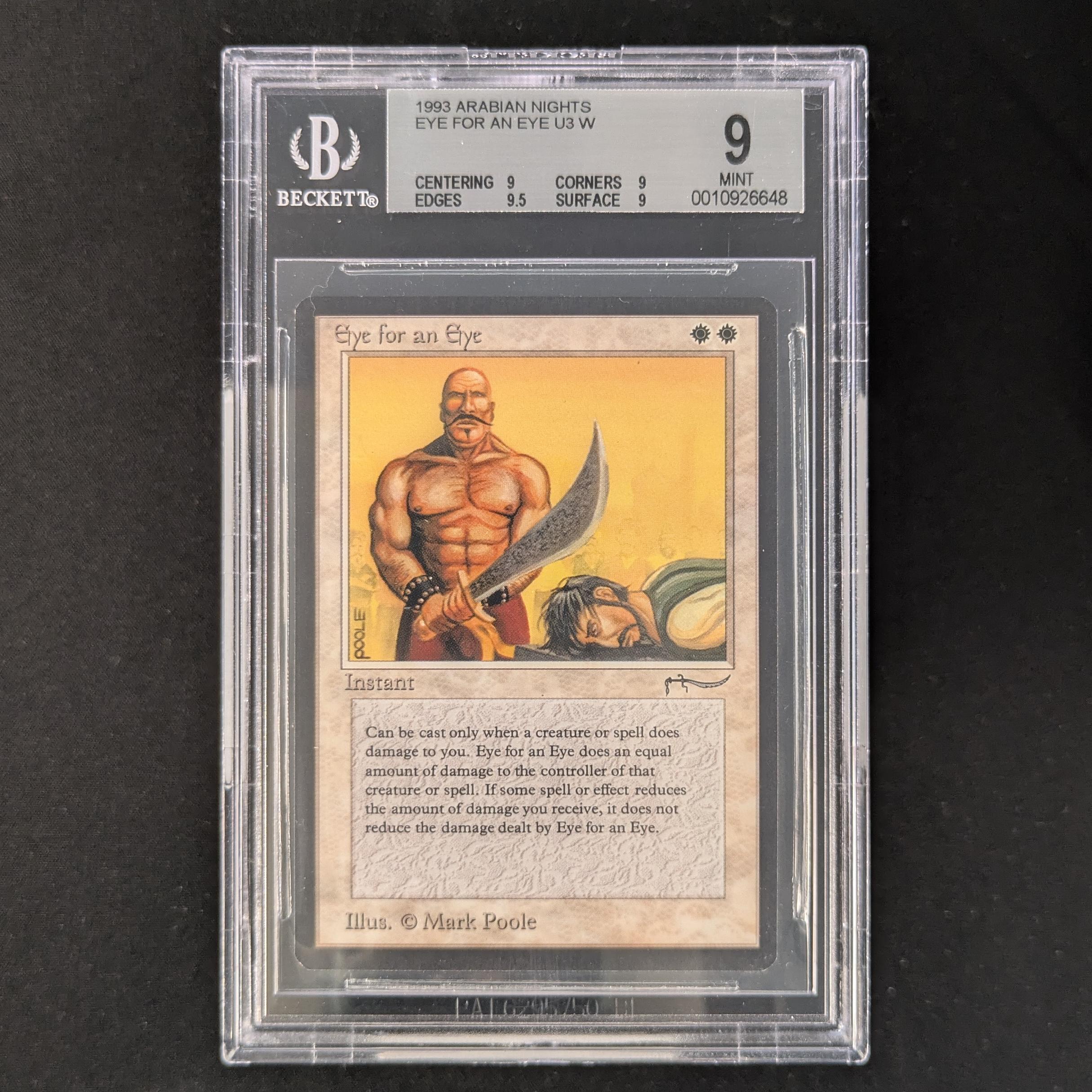 MTG Singles - Eye for an Eye - Arabian Nights - BGS 9 -