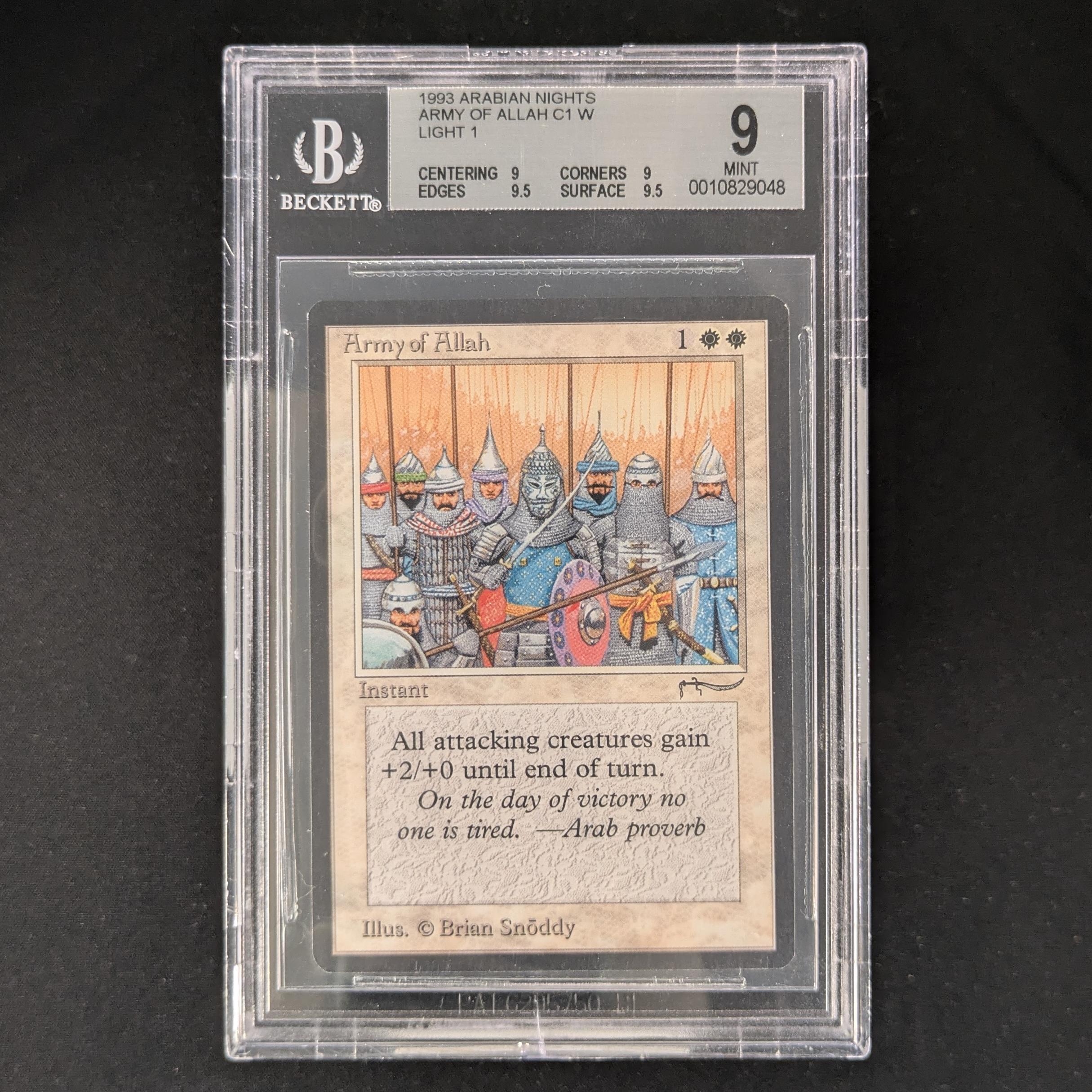 MTG Singles - Army of Allah - Arabian Nights - BGS 9 - Light -