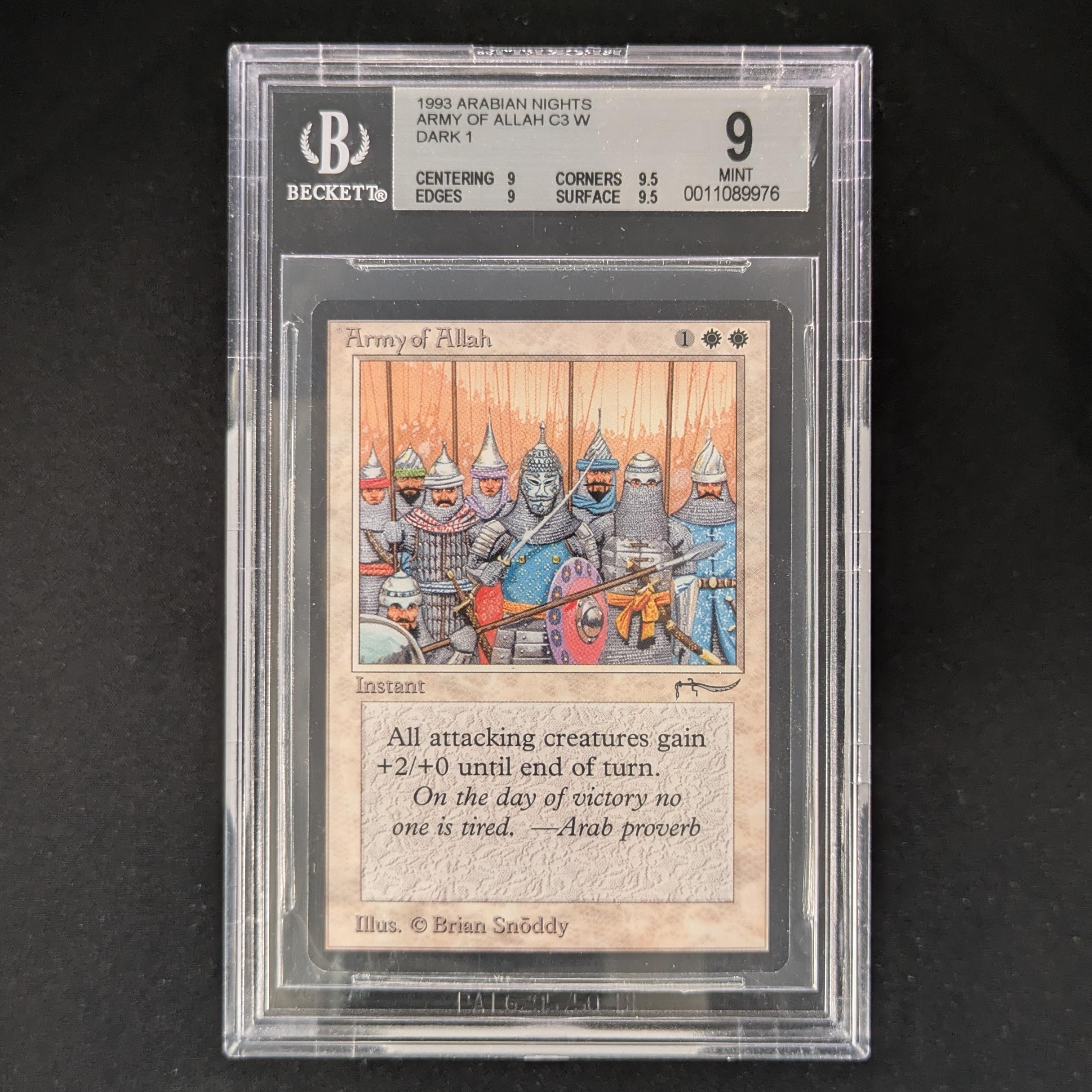 MTG Singles - Army of Allah - Arabian Nights - BGS 9 - Dark -