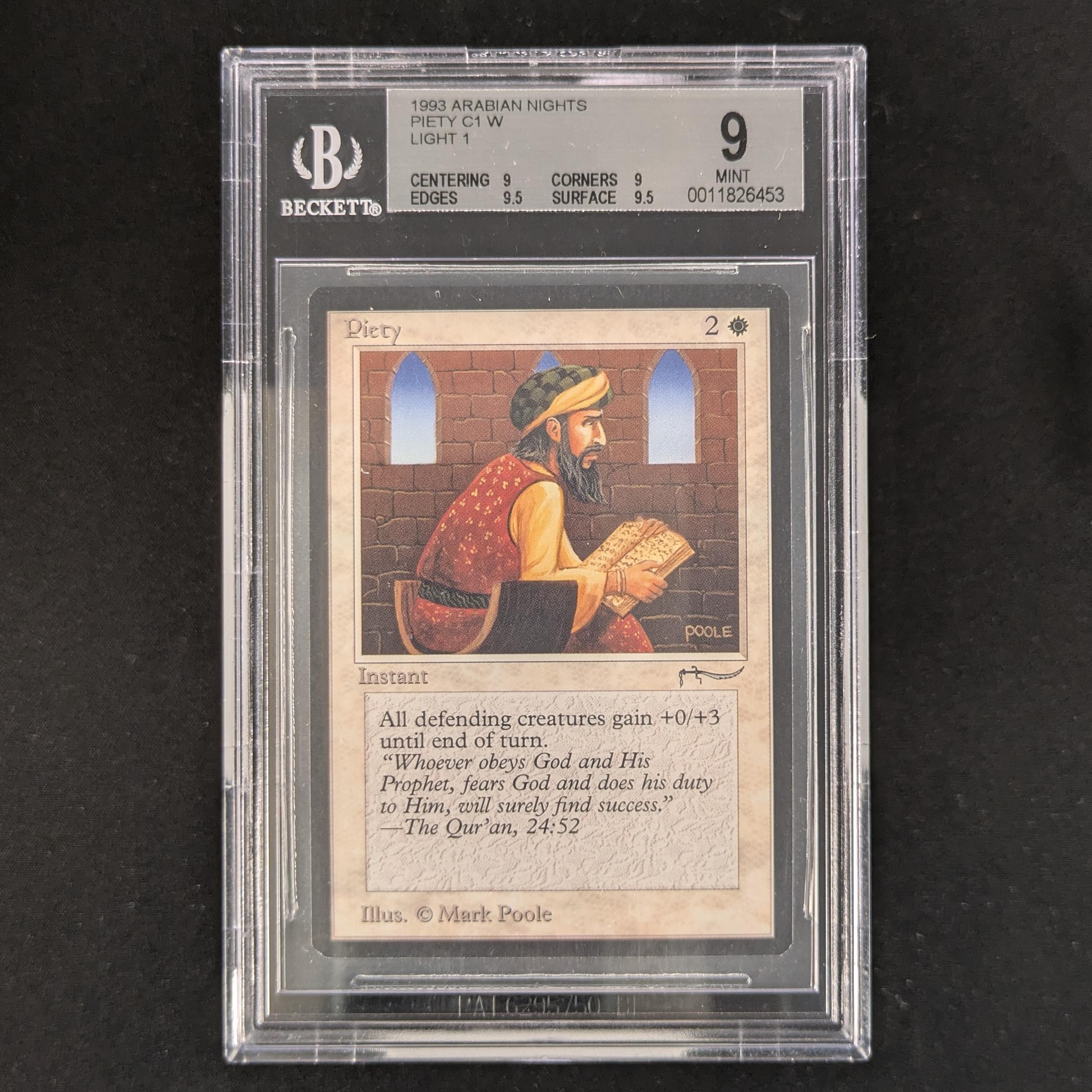 MTG Singles - Piety - Arabian Nights - BGS 9 - Light -