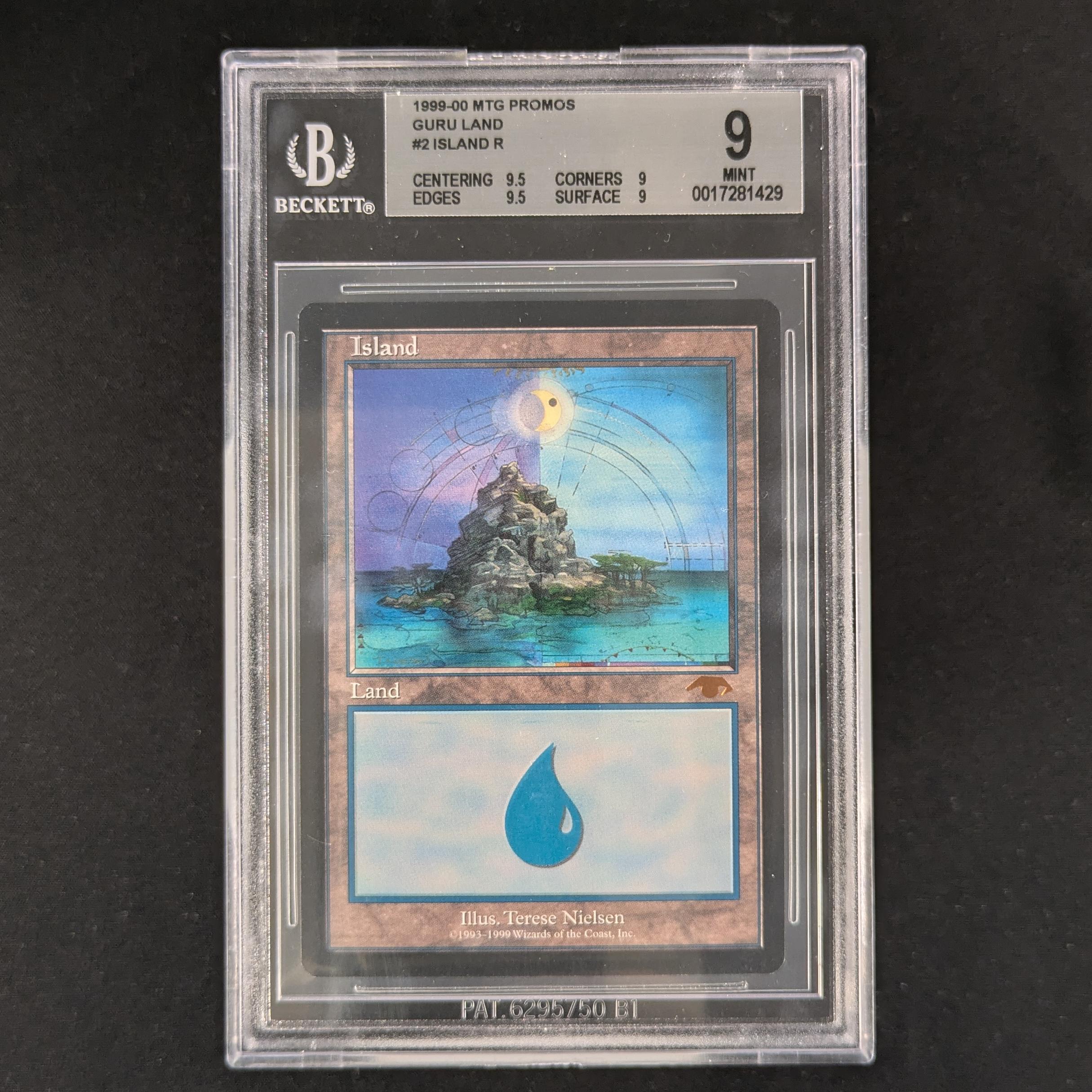 MTG Singles - Island - Guru Lands - BGS 9 -