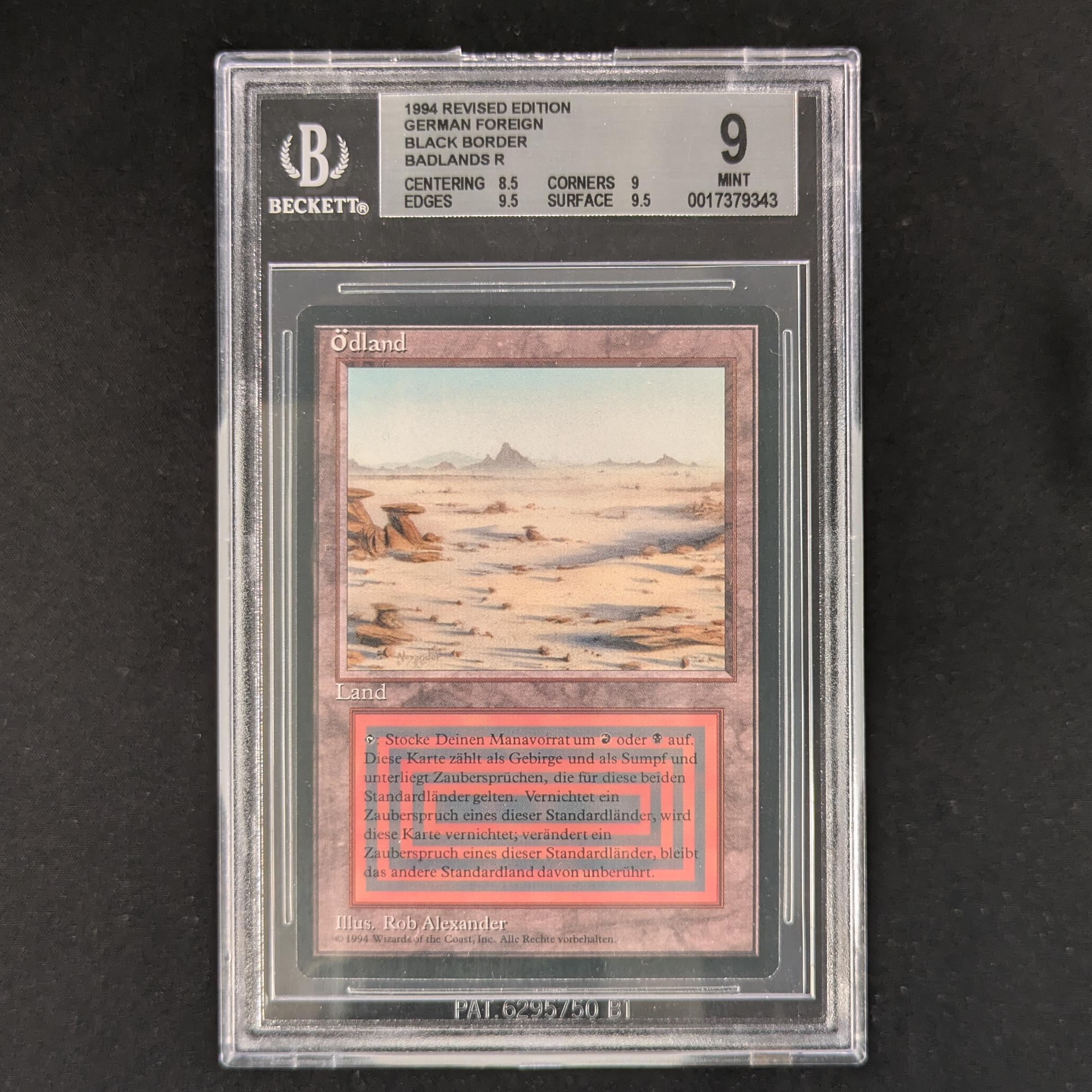 MTG Singles - Badlands - Foreign Black Bordered - German - BGS 9 - 33394
