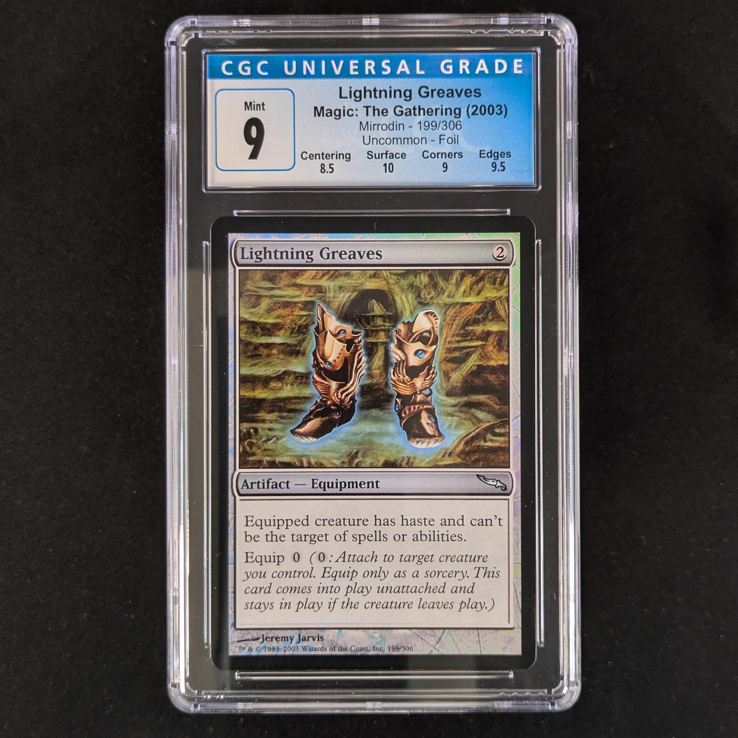 MTG Singles - Lightning Greaves - Mirrodin - CGC 9 -