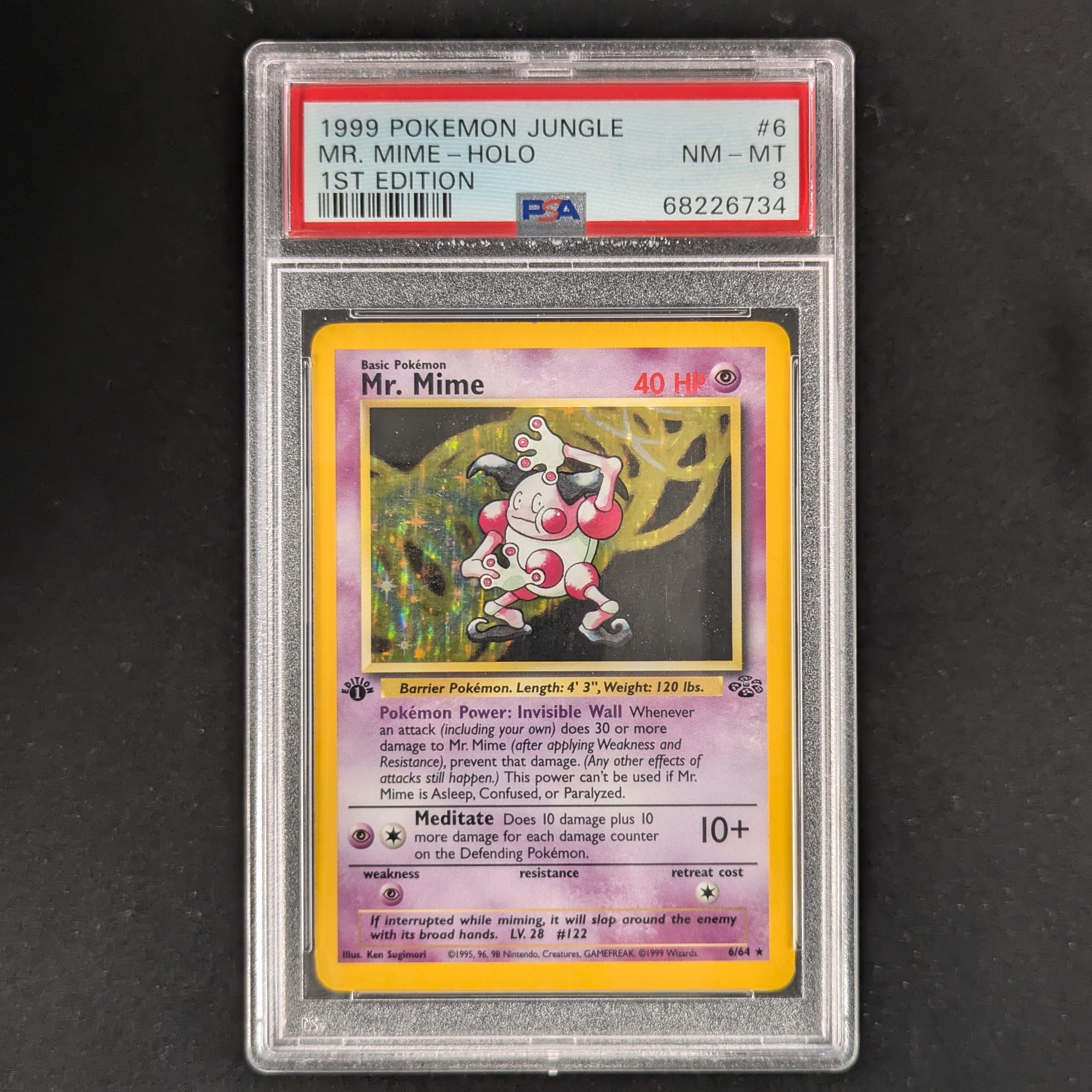 PTCG Singles - Mr. Mime (JU 6) - Jungle - PSA 8 -