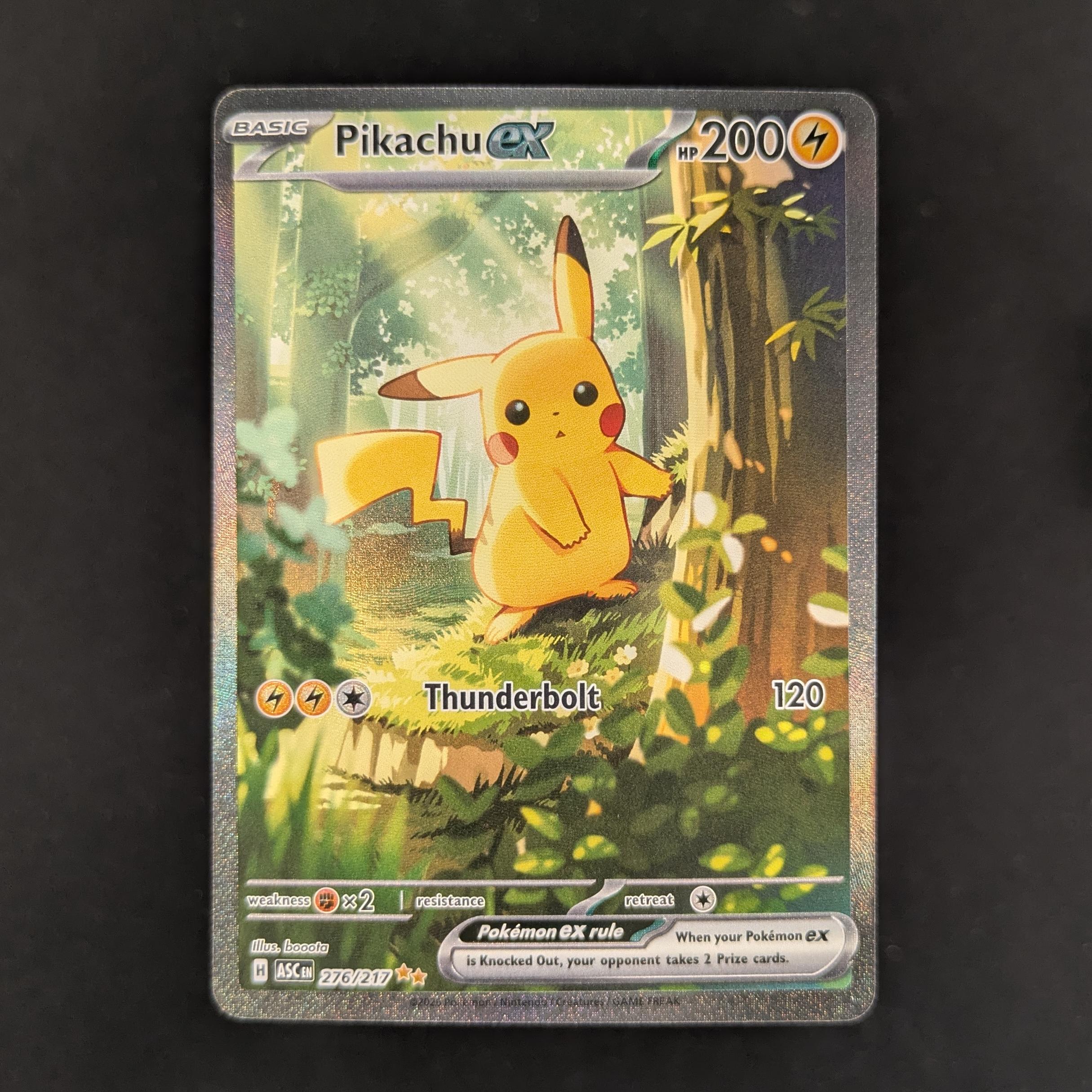 PTCG Singles - Pikachu ex (ASC 276) - Ascended Heroes - NM -