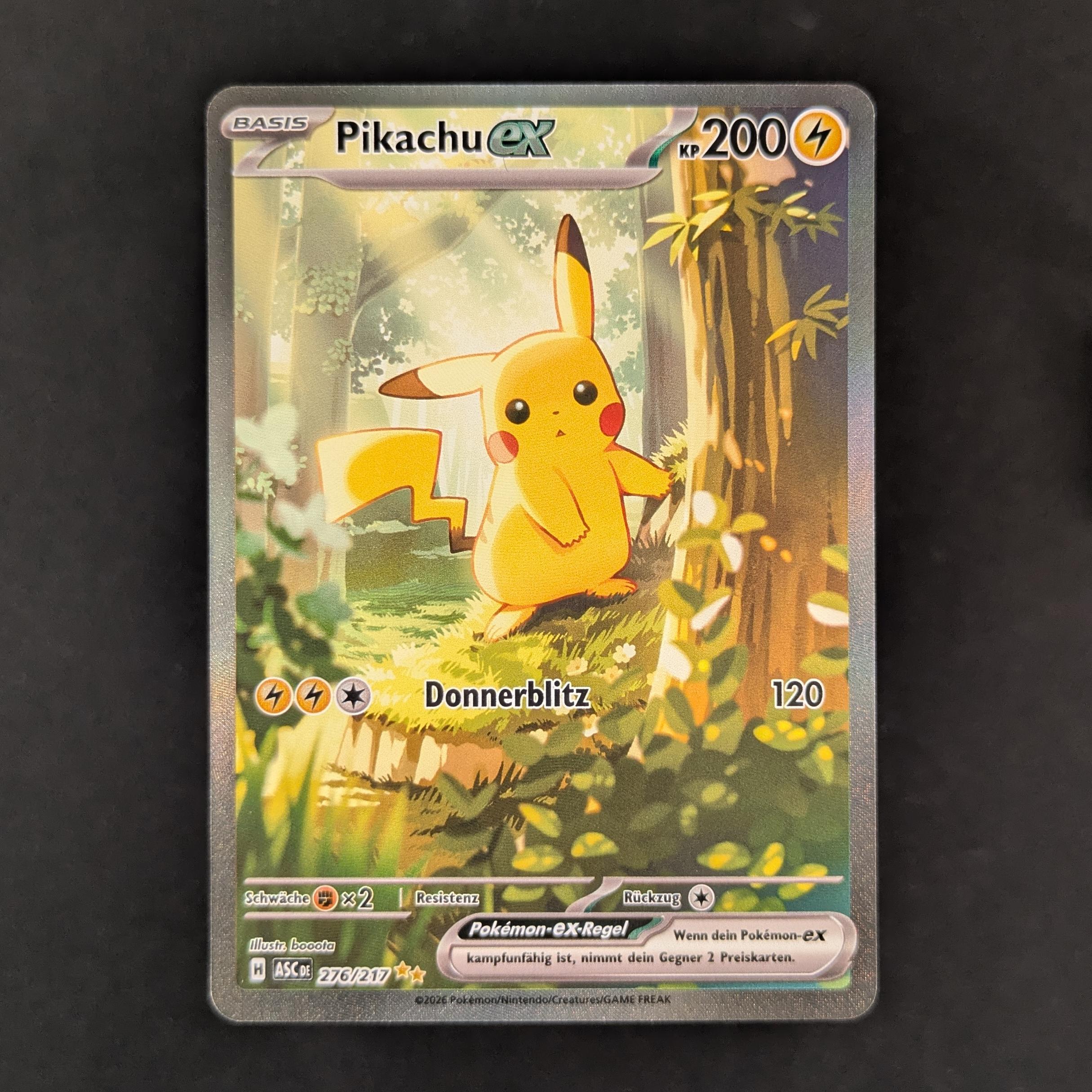 Pikachu ex (ASC 276) - Ascended Heroes - German - NM