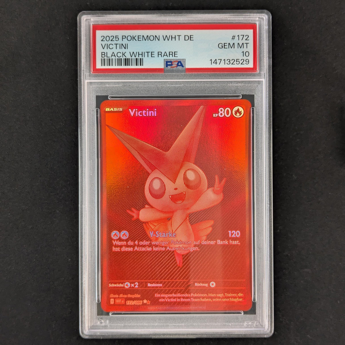 Victini (WHT 172) - White Flare - German - PSA 10