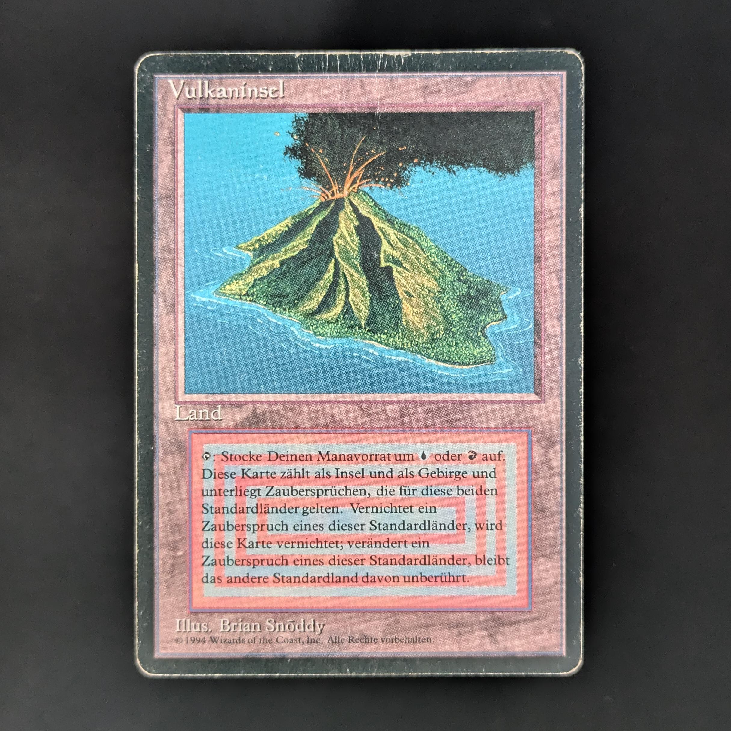 MTG Singles - Volcanic Island - Foreign Black Bordered - German - PO - 33710