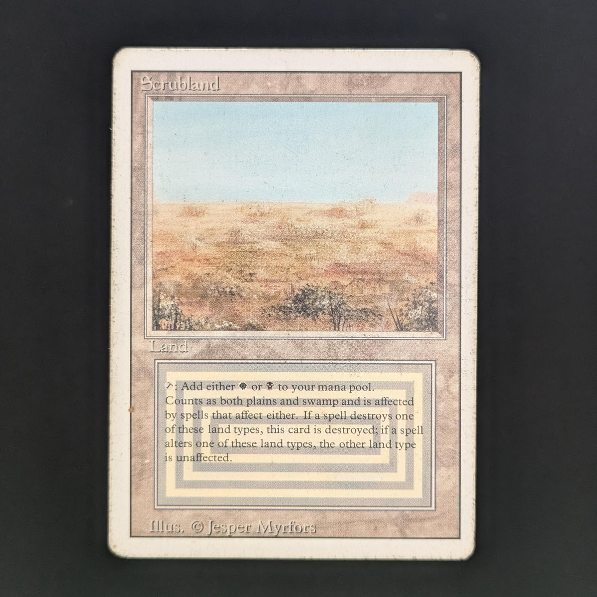 MTG Singles - Scrubland - Revised - PL - 34087