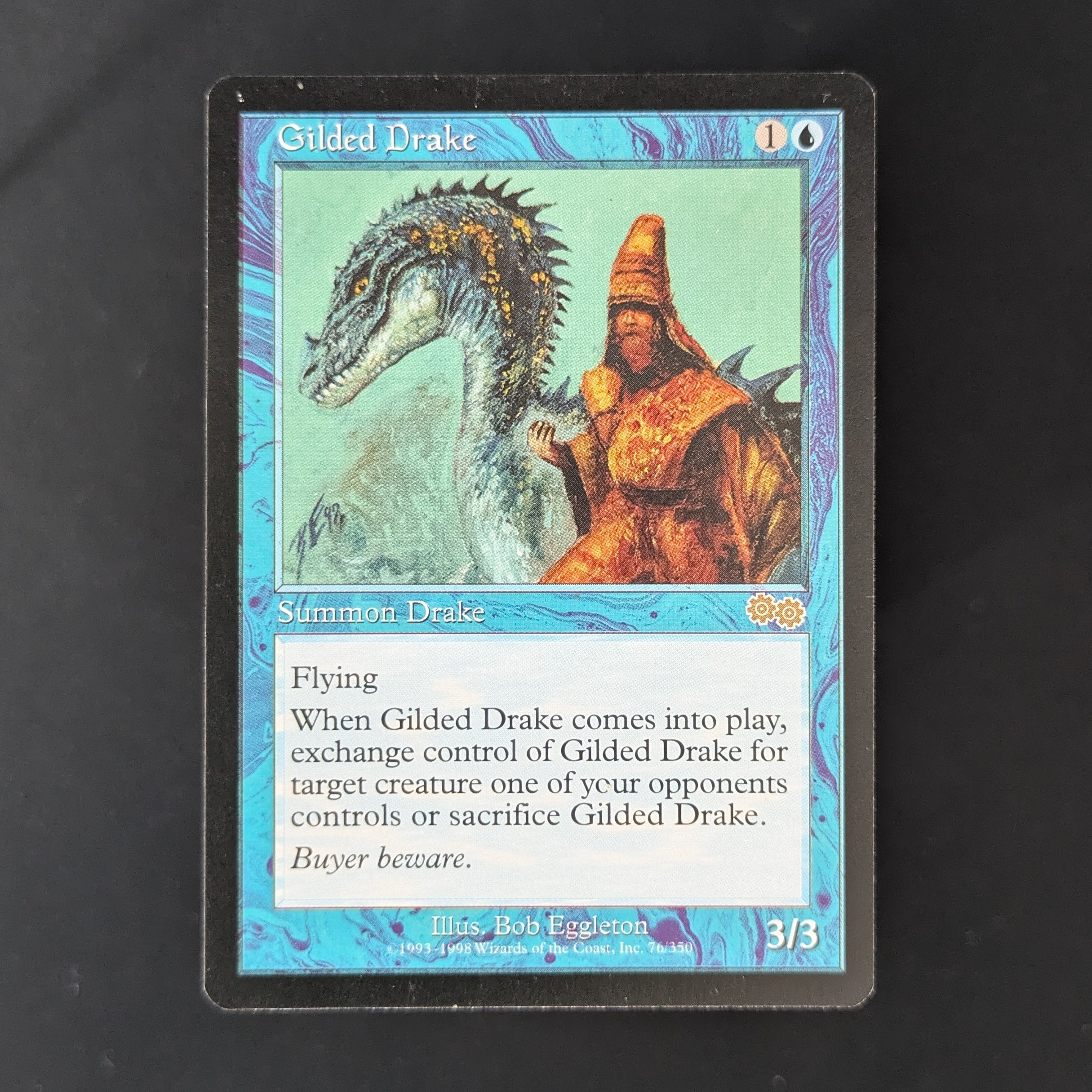 MTG Singles - Gilded Drake - Urza's Saga - English - EX - 34646