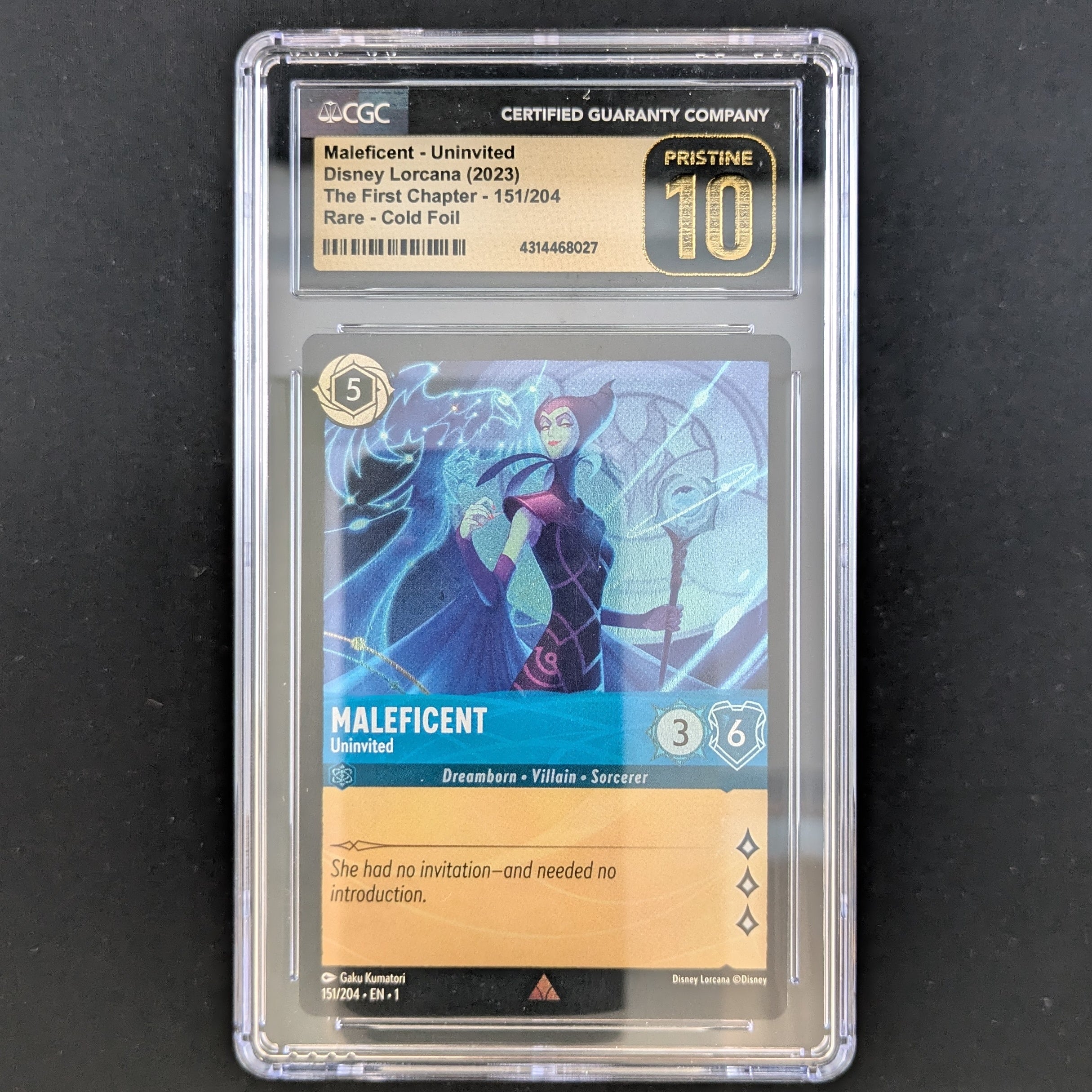 Maleficent - Uninvited - The First Chapter - CGC 10 - Foil