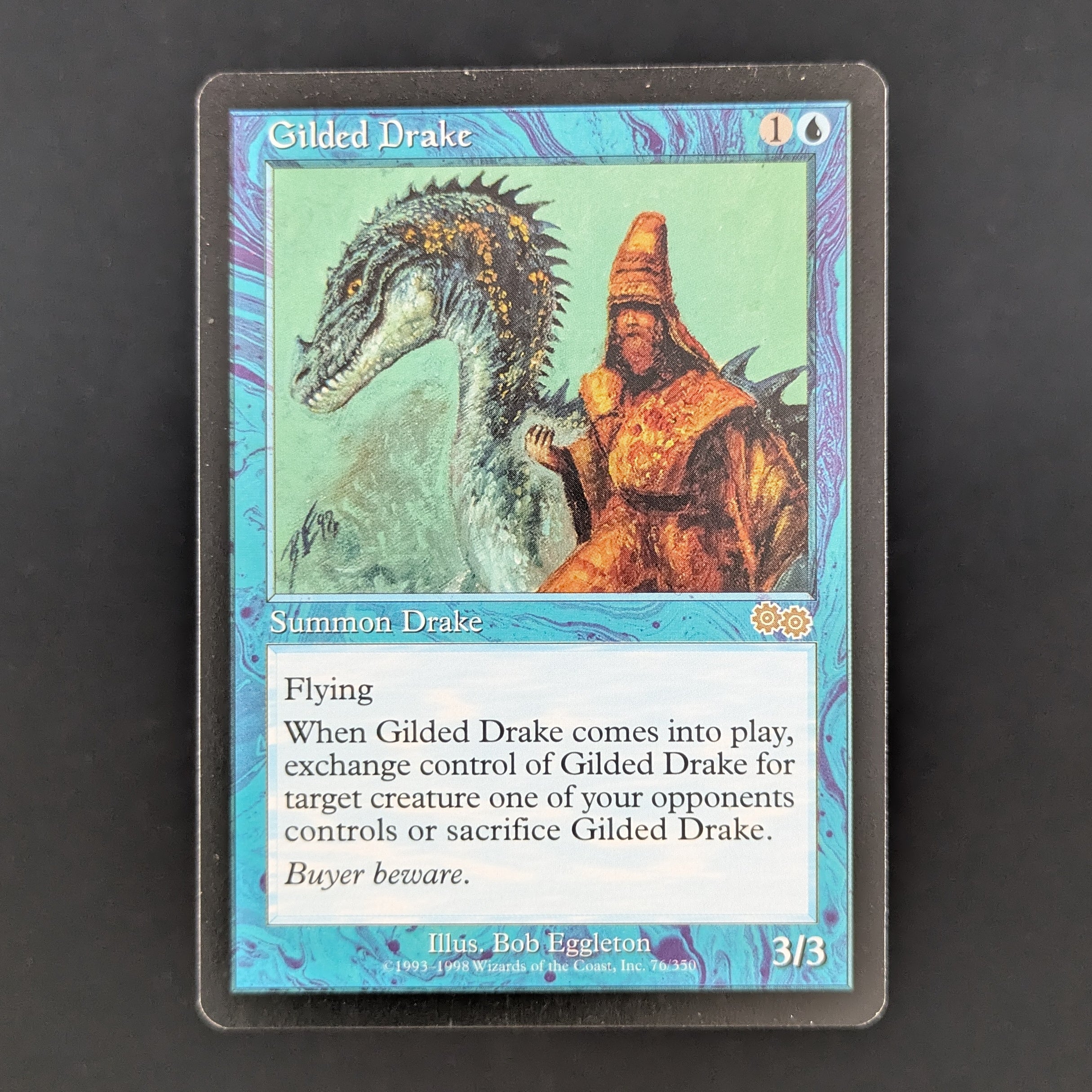 MTG Singles - Gilded Drake - Urza's Saga - English - EX - 35294