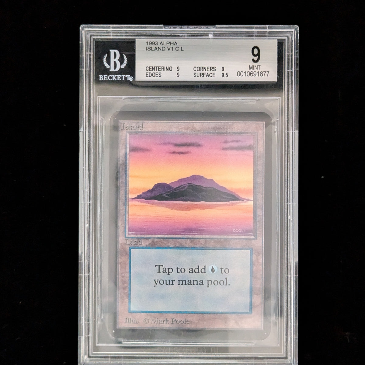 MTG Singles - Island (A) - Alpha - English - BGS 9 -