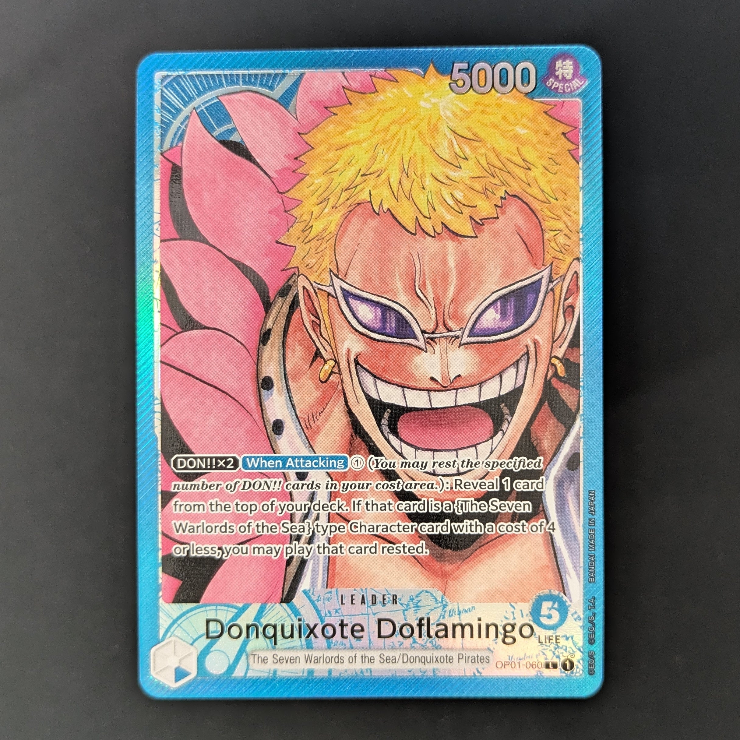 OPCG Singles - Donquixote Doflamingo (OP01-060) (V.2) - Romance Dawn - English - NM -