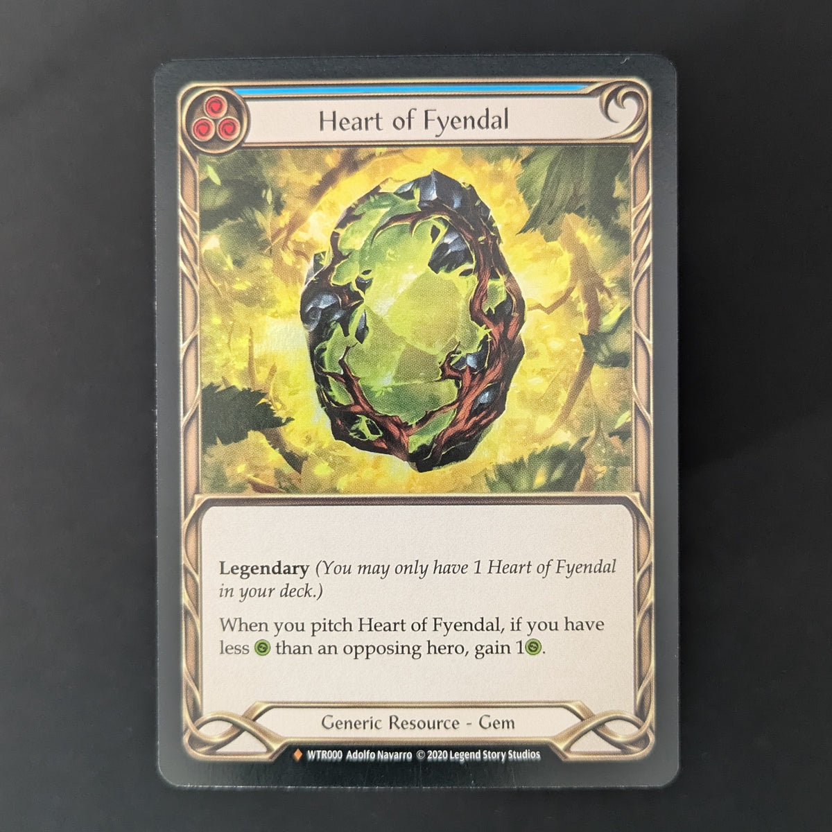 FAB Singles - Heart of Fyendal (Rainbow Foil) - Welcome to Rathe - Unlimited - English - NM -
