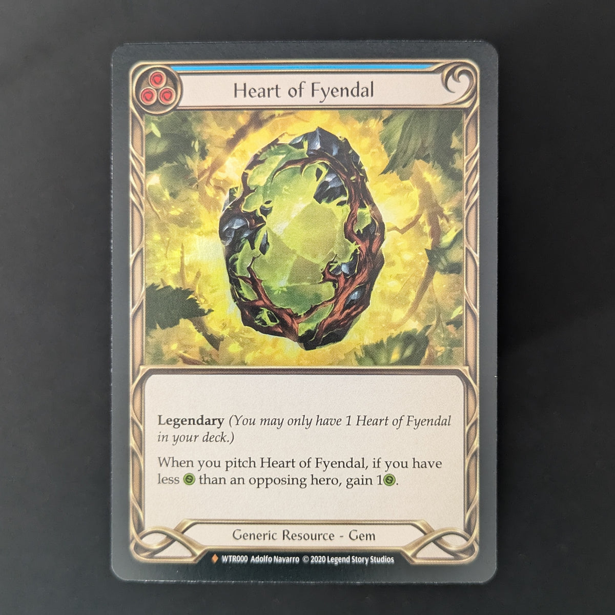 FAB Singles - Heart of Fyendal (Rainbow Foil) - Welcome to Rathe - Unlimited - English - NM -
