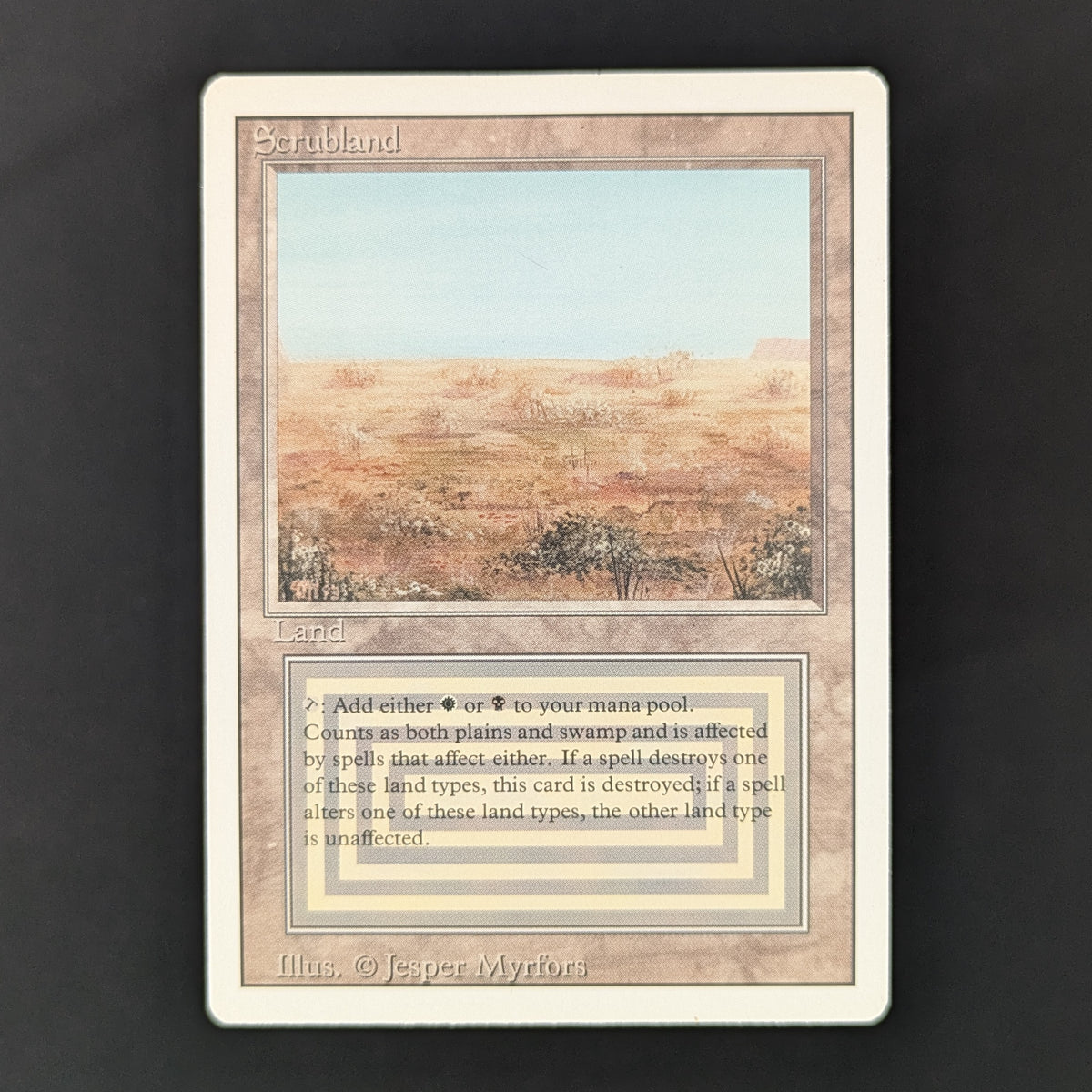 MTG Singles - Scrubland - Revised - EX - 36225