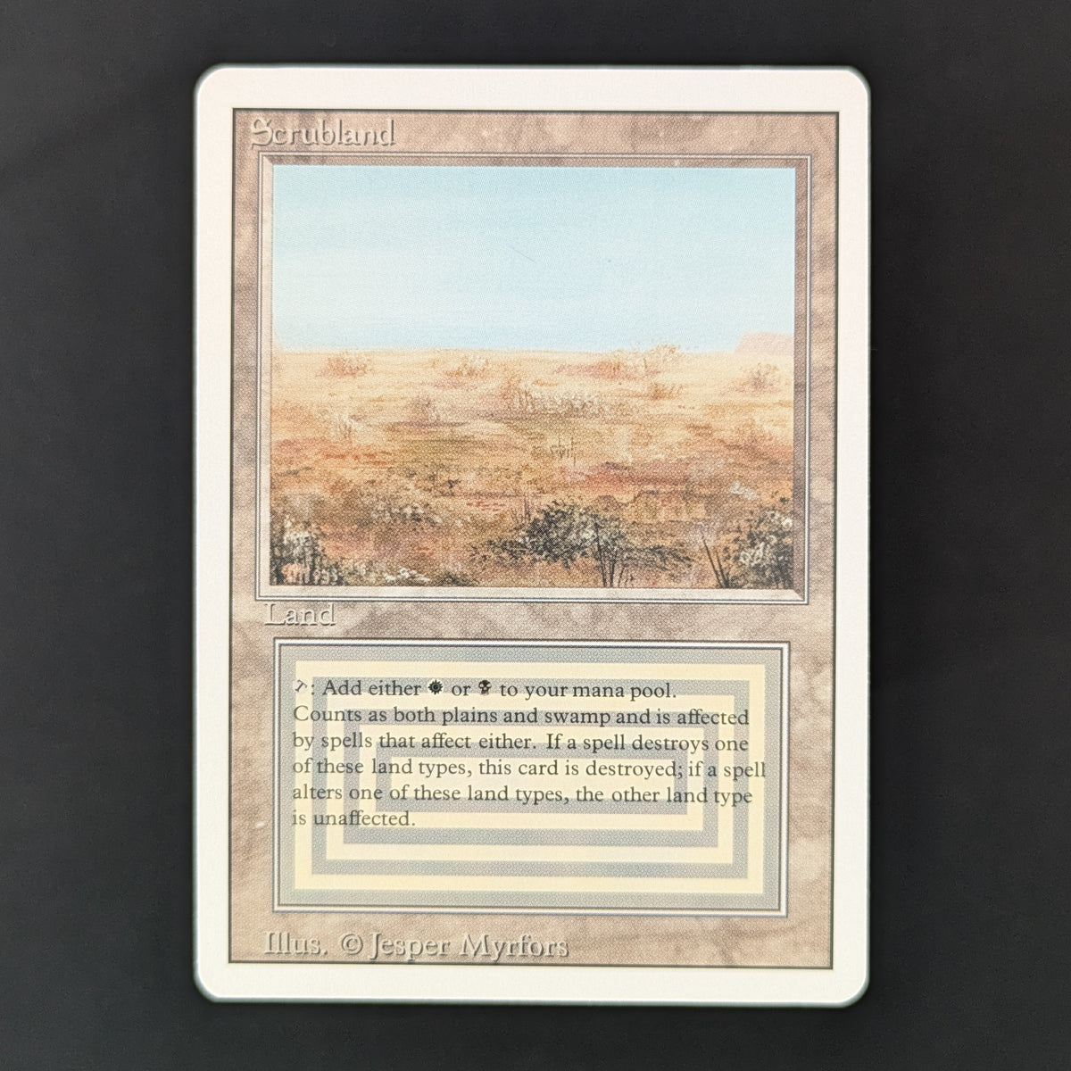 MTG Singles - Scrubland - Revised - EX - 36226