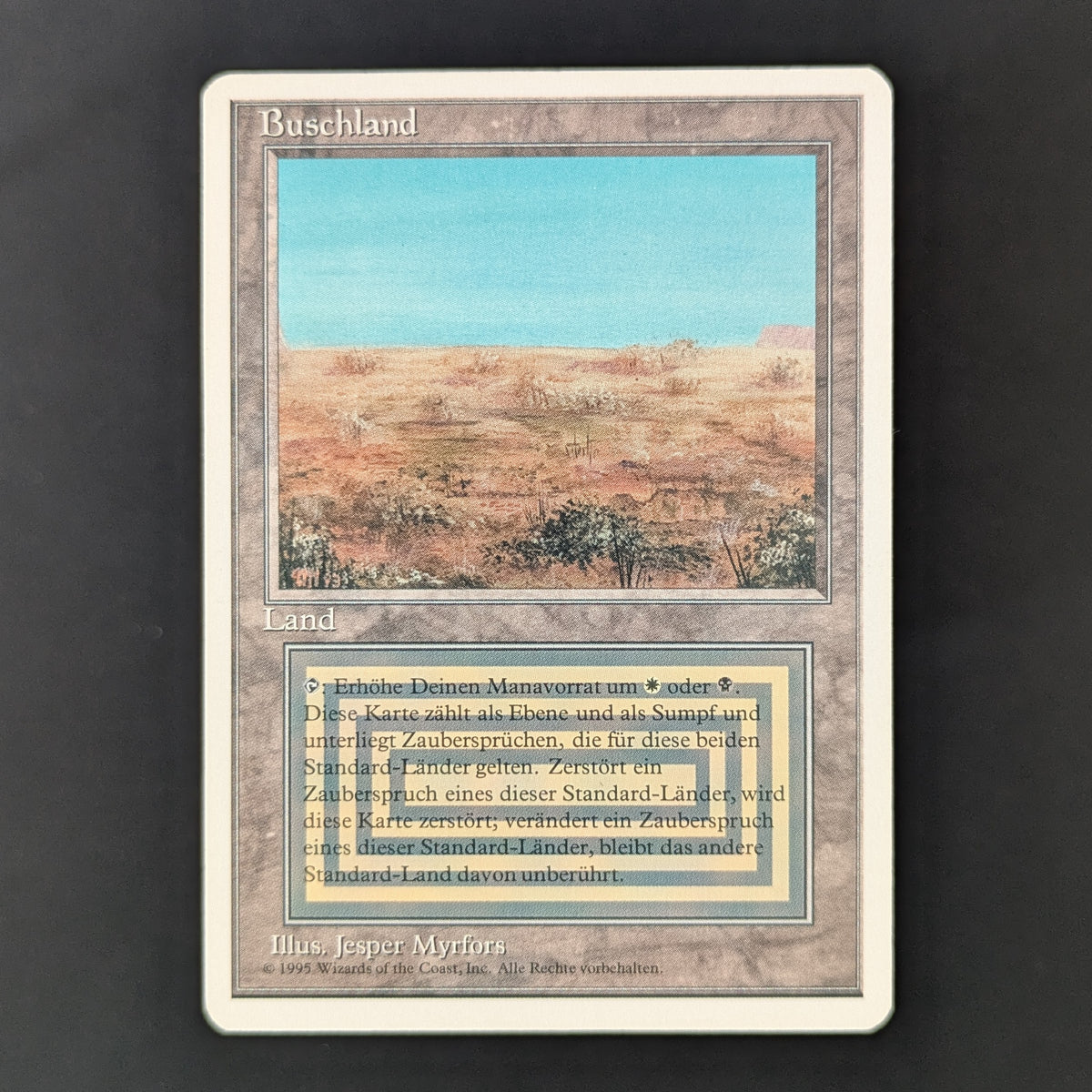 MTG Singles - Scrubland - Foreign White Bordered - German - LP - 36296