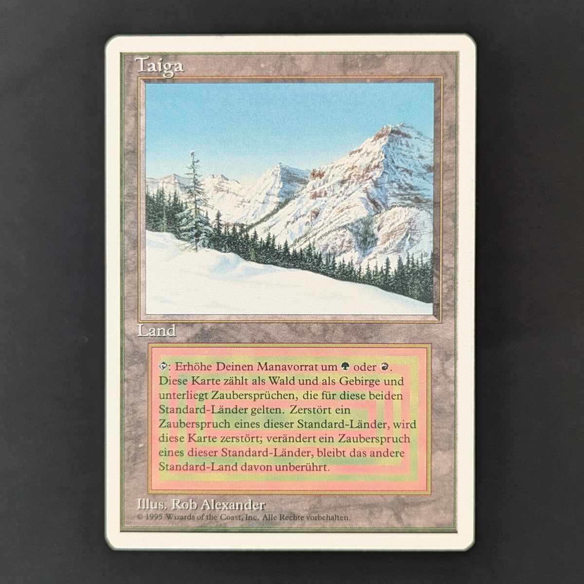 MTG Singles - Taiga - Foreign White Bordered - German - LP - 36298