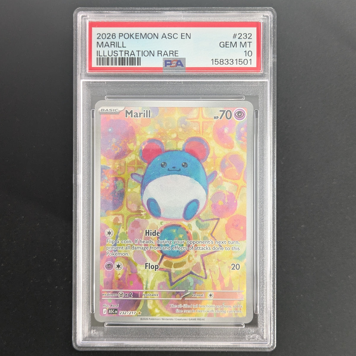 Marill (ASC 232) - Ascended Heroes - English - PSA 10