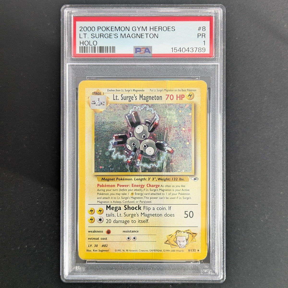 Lt. Surge's Magneton (GH 8) - Gym Heroes - English - PSA 1