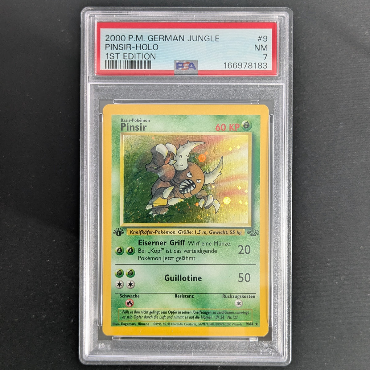 Pinsir (JU 9) - Jungle - German - PSA 7 - 1ST EDITION