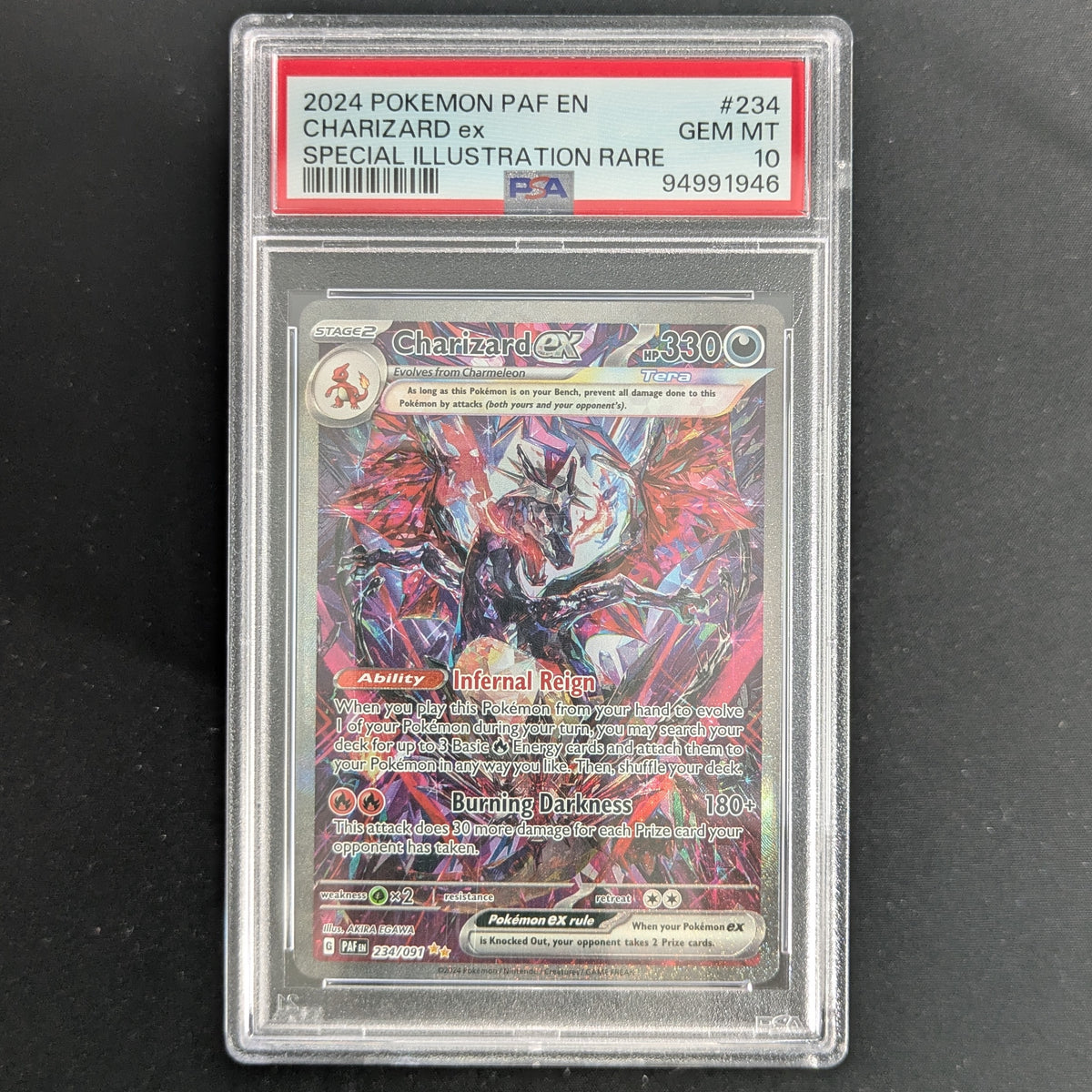 Charizard ex (PAF 234) - Paldean Fates - English - PSA 10