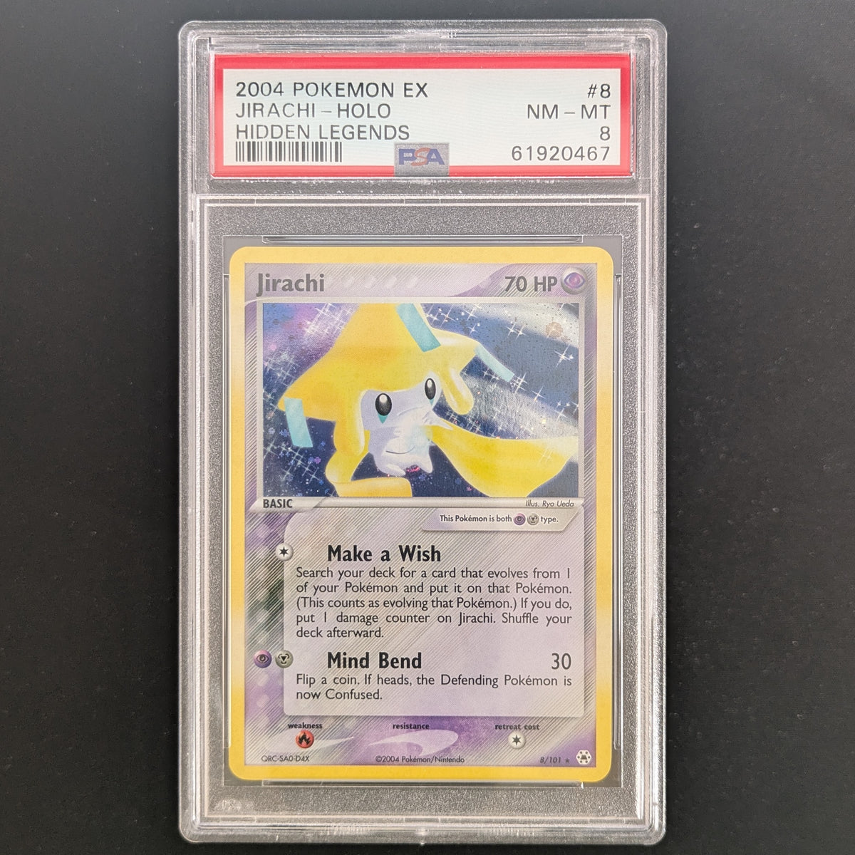 Jirachi (HL 8) - EX Hidden Legends - English - PSA 8