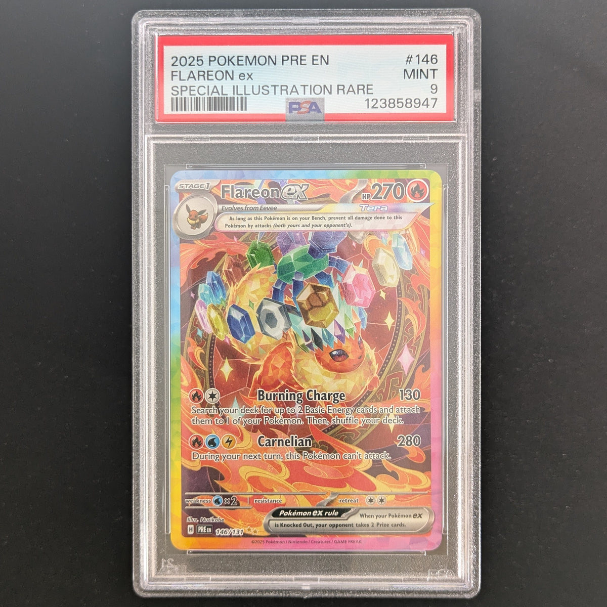 Flareon ex (PRE 146) - Prismatic Evolutions - English - PSA 9